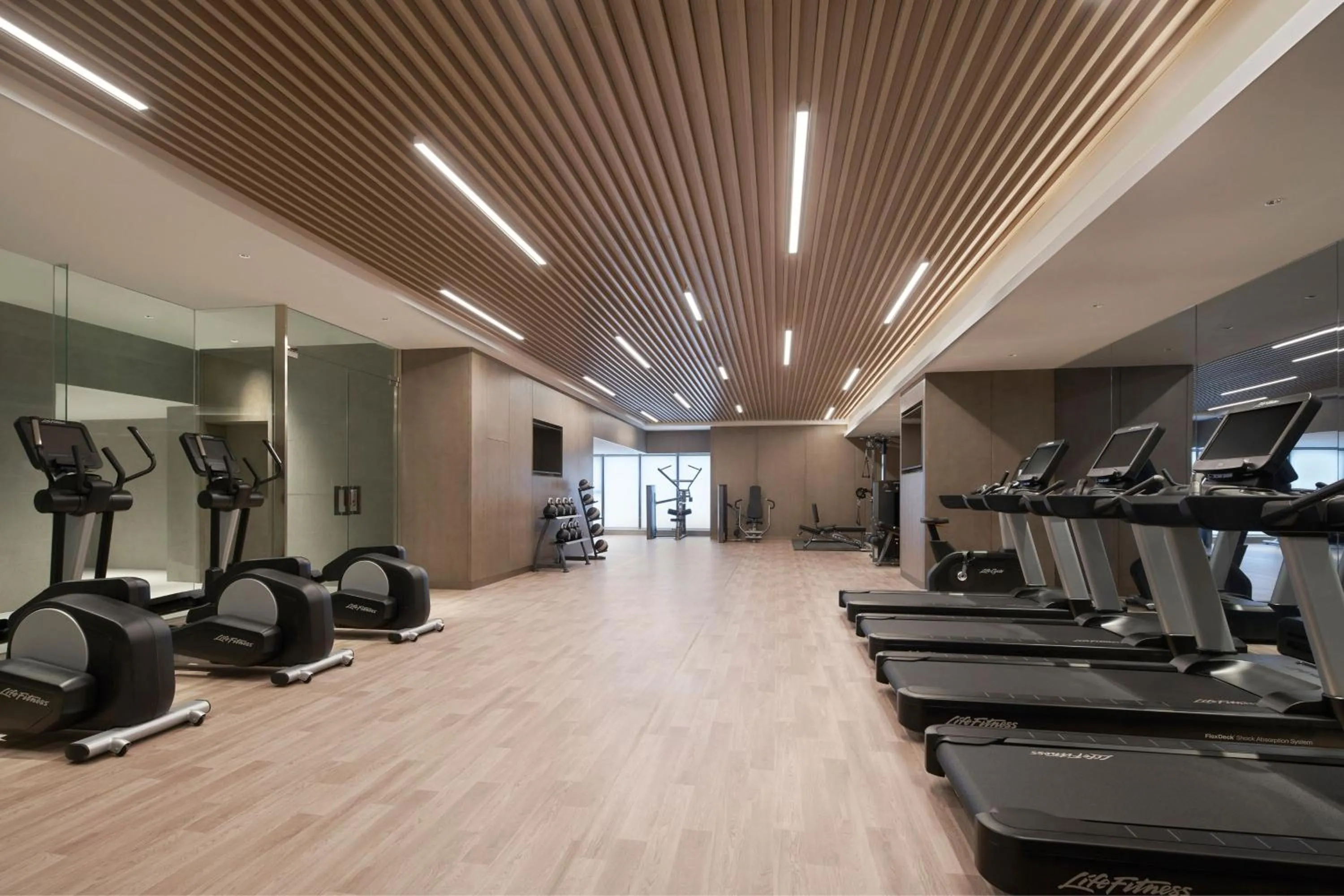 Fitness centre/facilities in Wenzhou Marriott Hotel