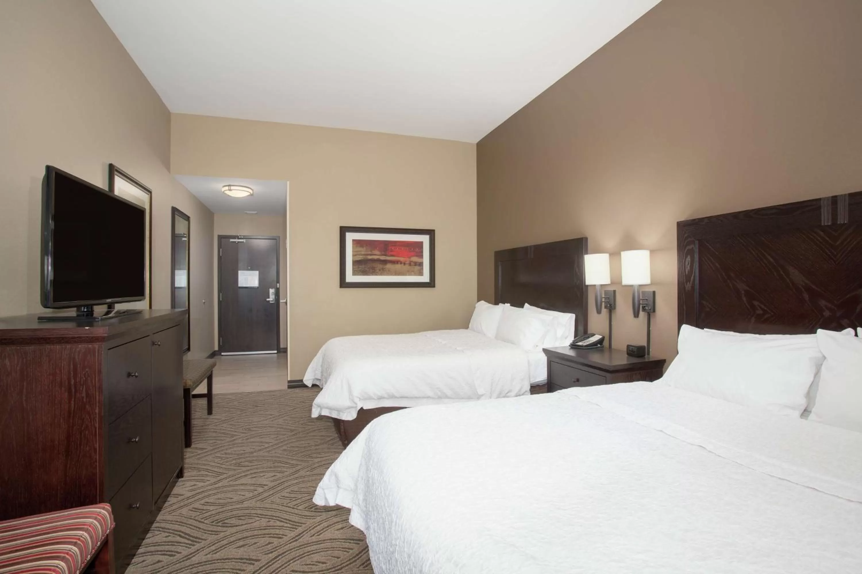 Queen Room with Two Queen Beds - Hearing Accessible/Non-Smoking in Hampton Inn & Suites I-35/Mulvane