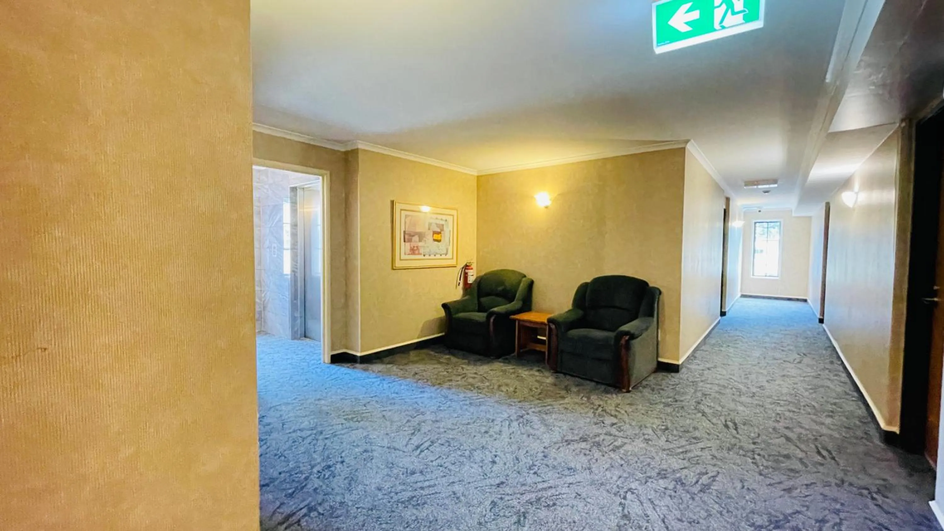 Seating area in City Suites