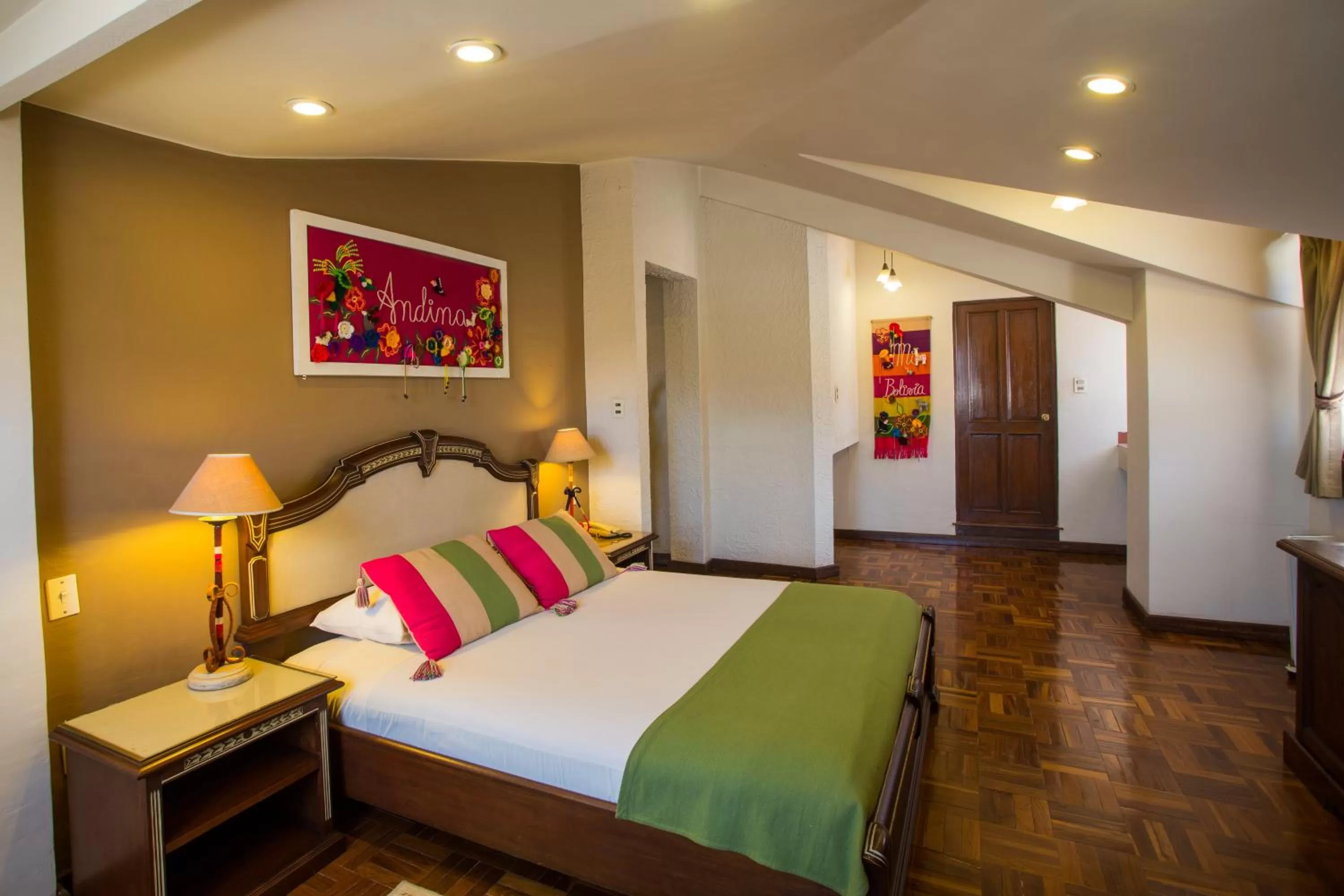 Bed in Hotel Rosario La Paz