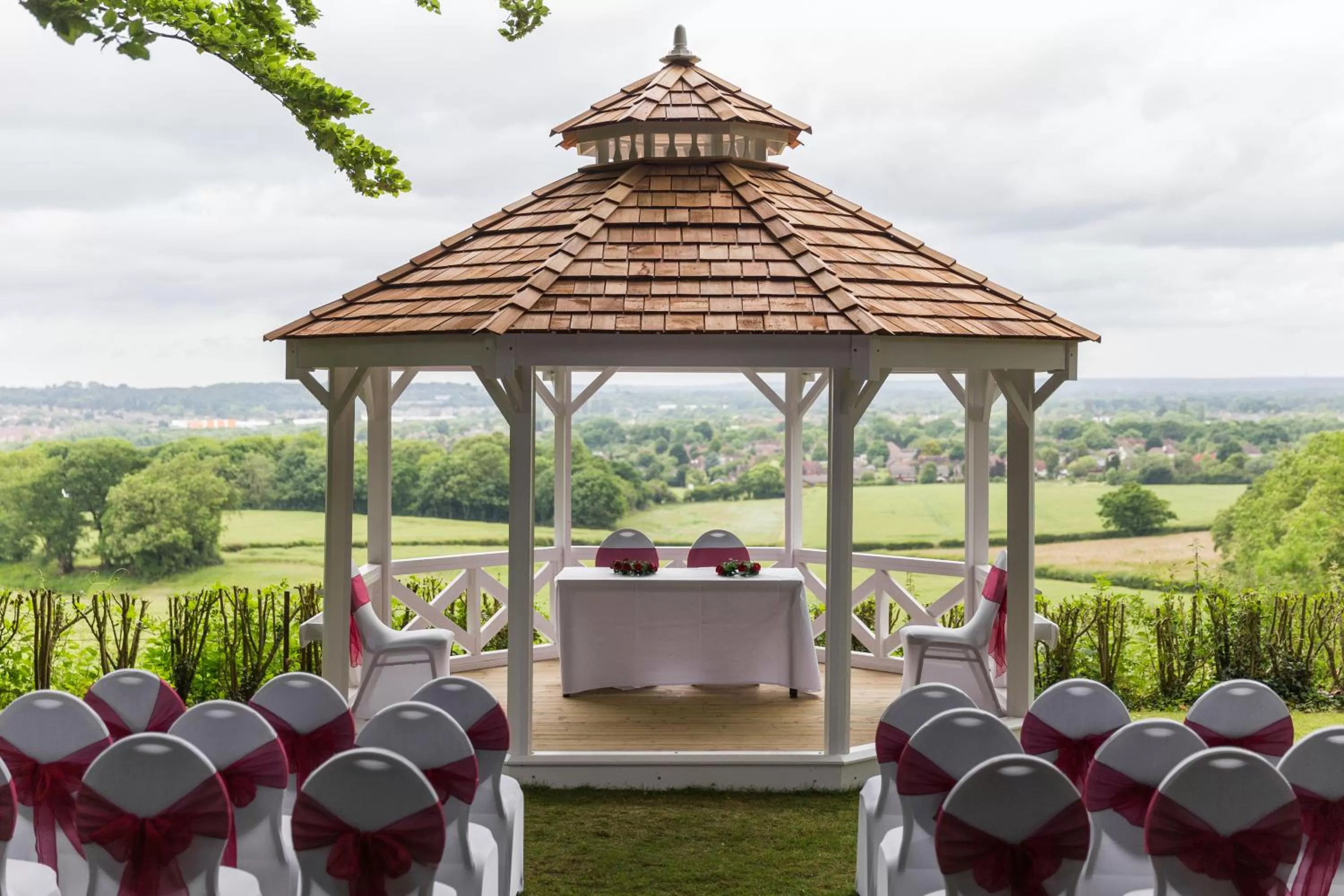 View (from property/room) in Hogs Back Hotel & Spa Nr Farnham
