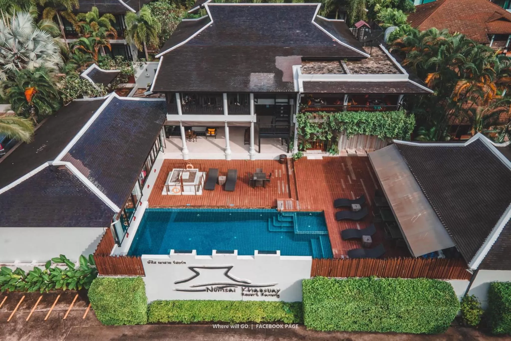 Bird's eye view in Numsai Khaosuay Resort