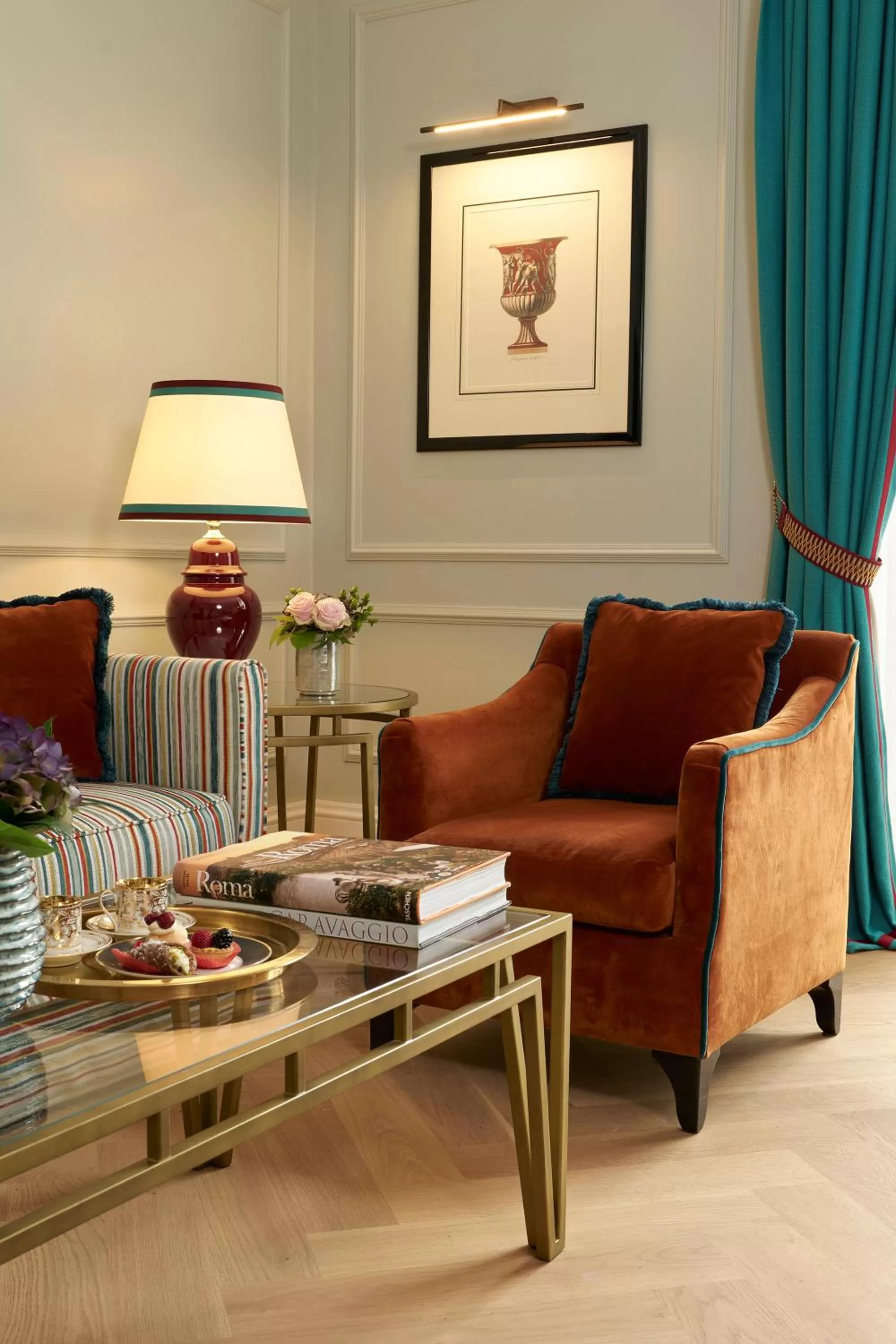 Seating area in Palazzo Ripetta