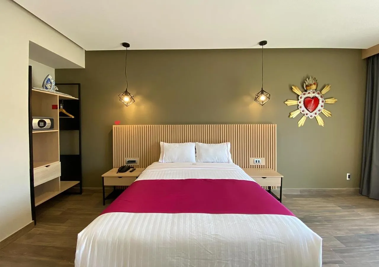 Bed in Hotel MX más san miguel de allende