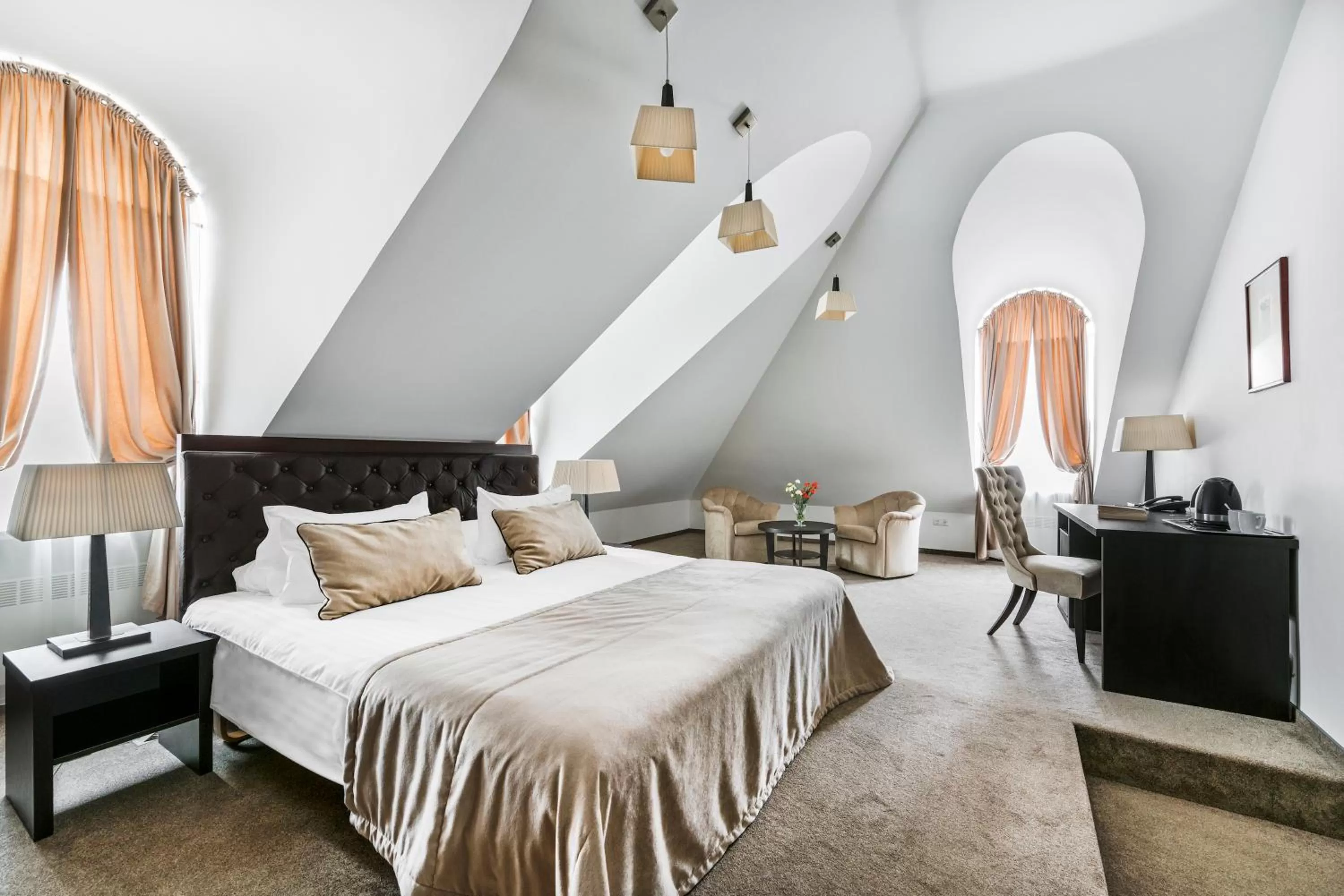 Bed in Amberton Cozy Hotel Kaunas