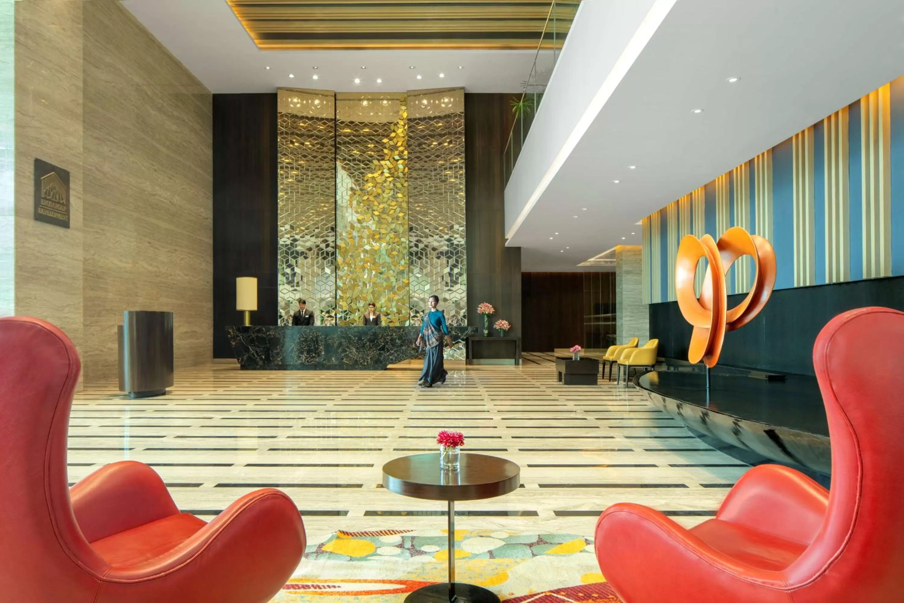 Lobby or reception in Radisson Blu Faridabad
