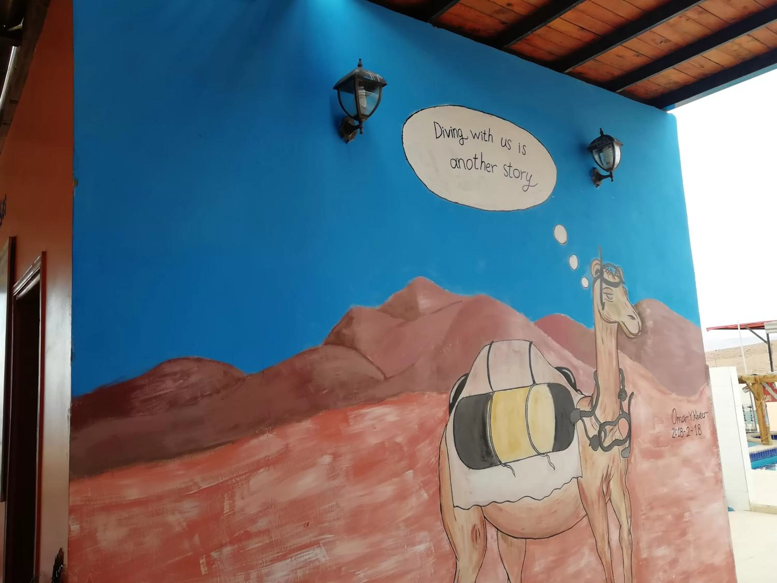 Swimming pool in Aqaba Adventure Divers Resort & Dive Center