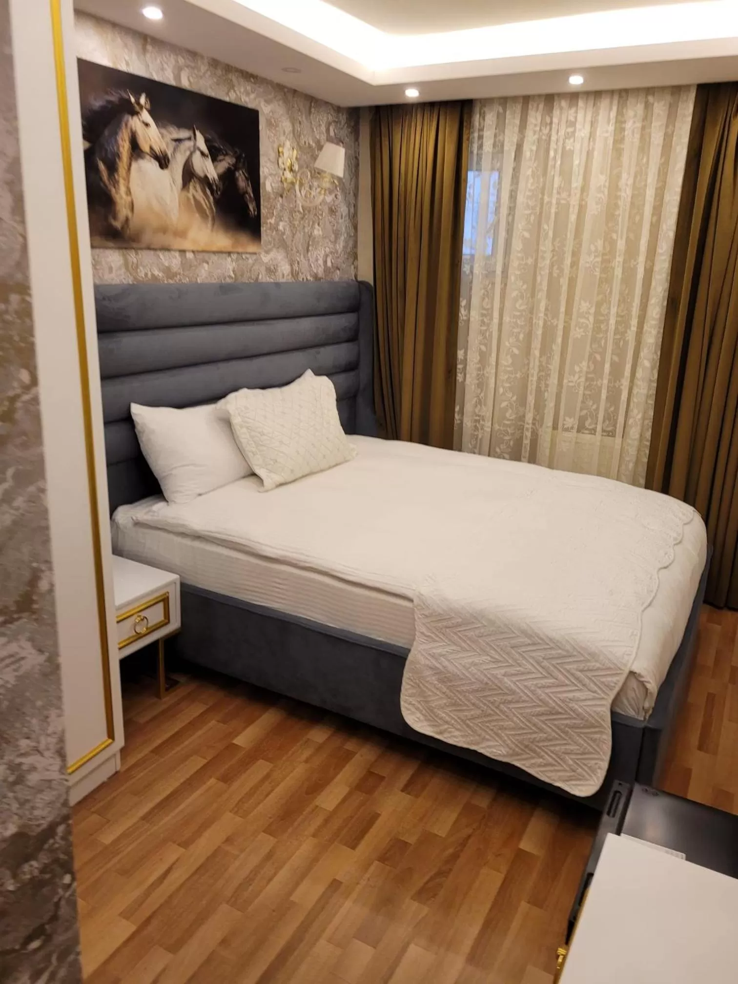 Bed in Mr BEYAZ HOTEL