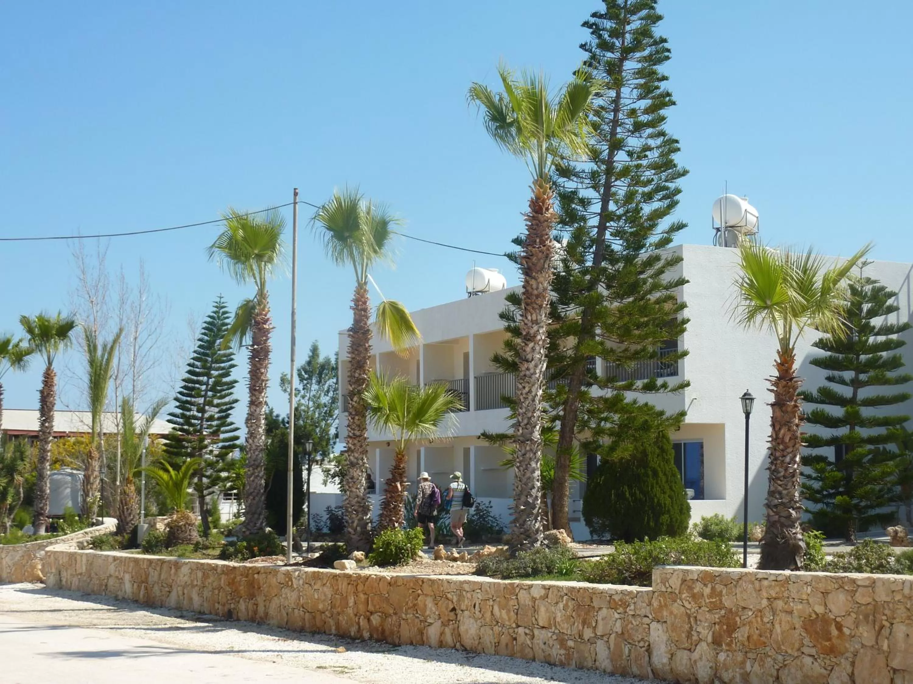 Facade/entrance in Aphrodite Beach Hotel
