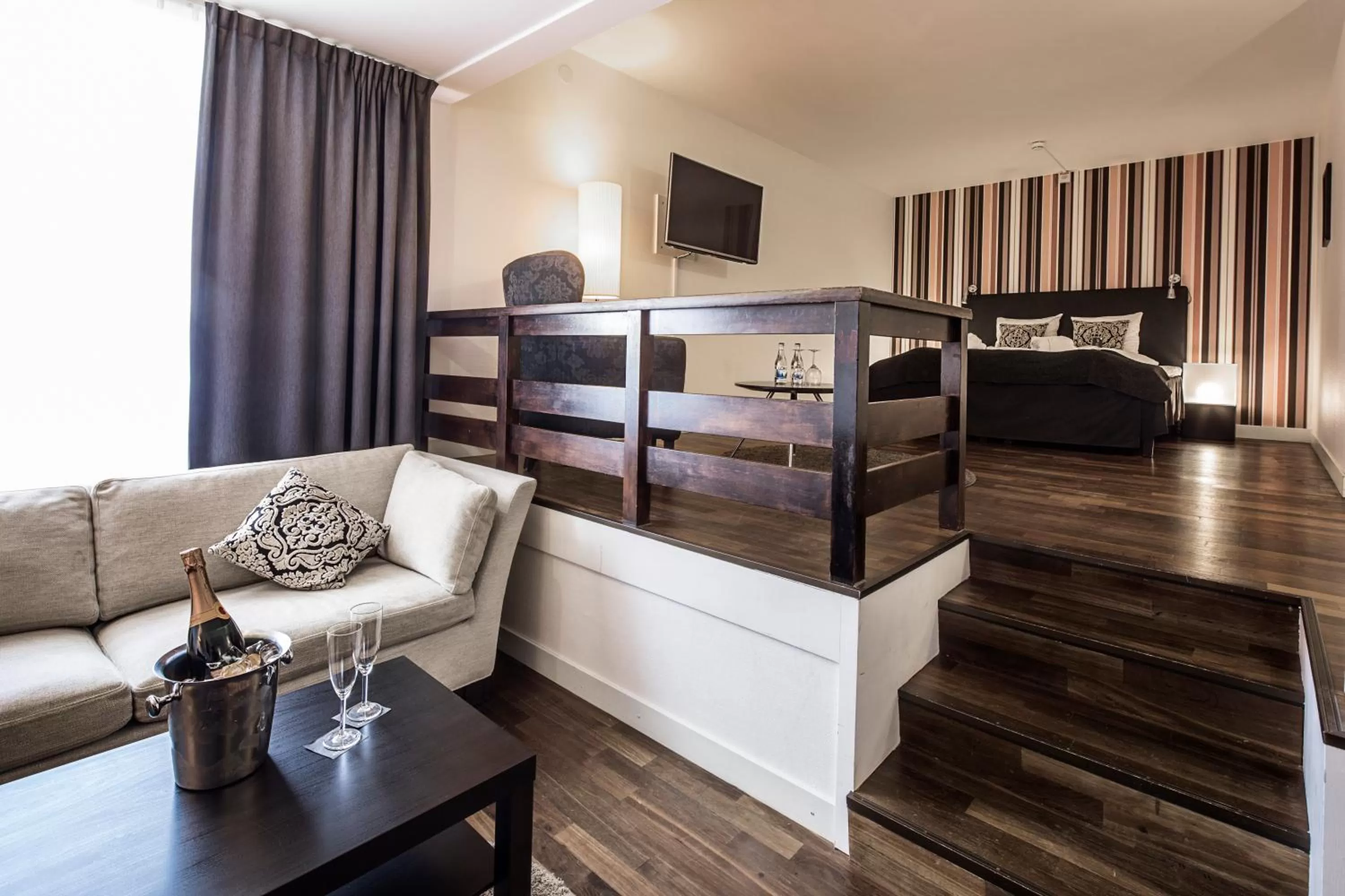 Seating area, Bed in First Hotel Witt