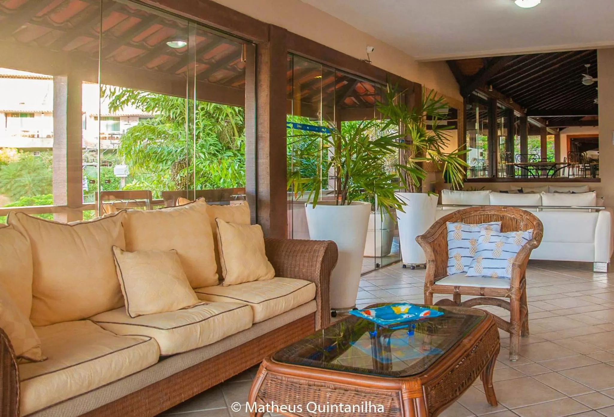 Patio in Aguabúzios Hotel
