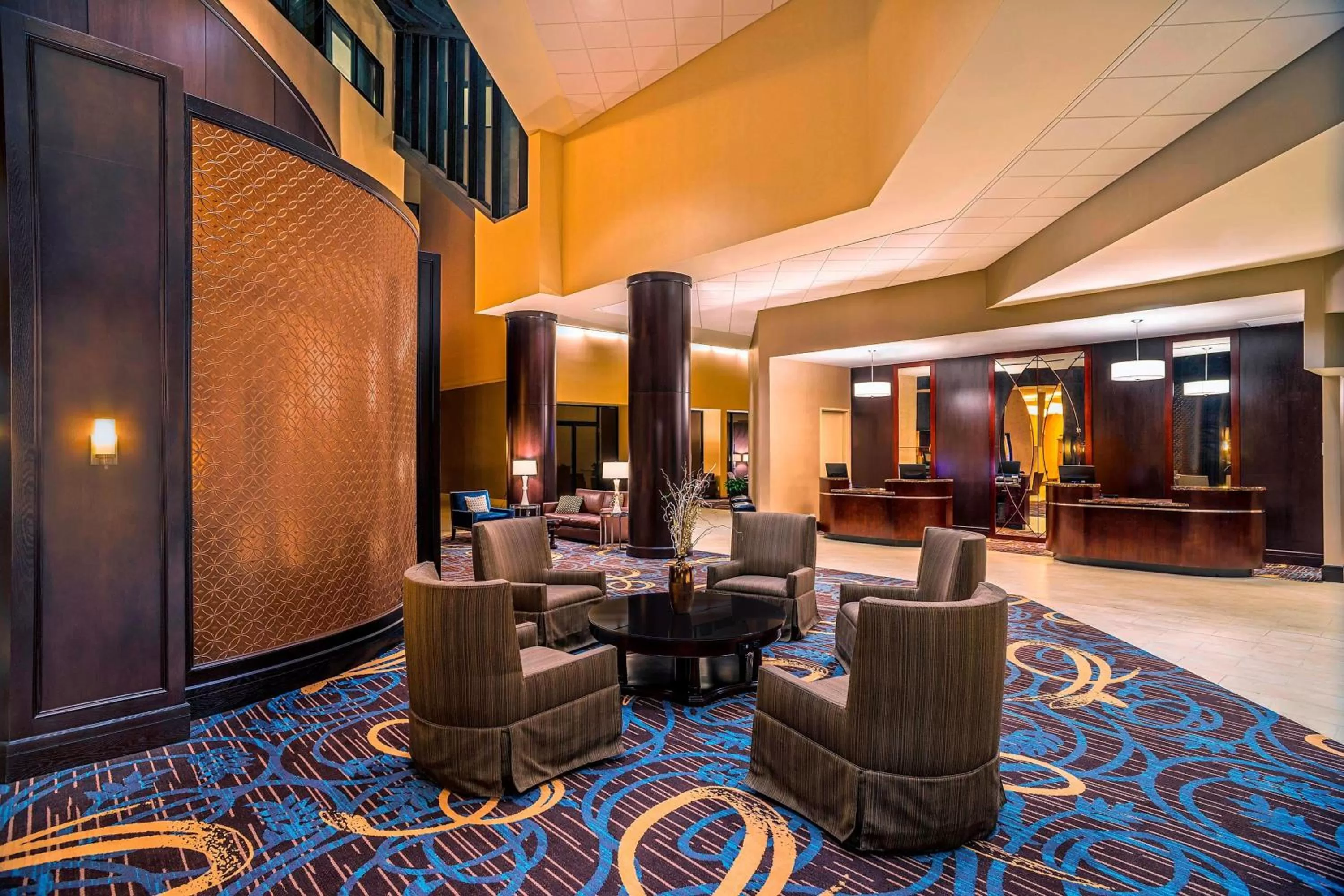 Lobby or reception in Sheraton North Houston at George Bush Intercontinental