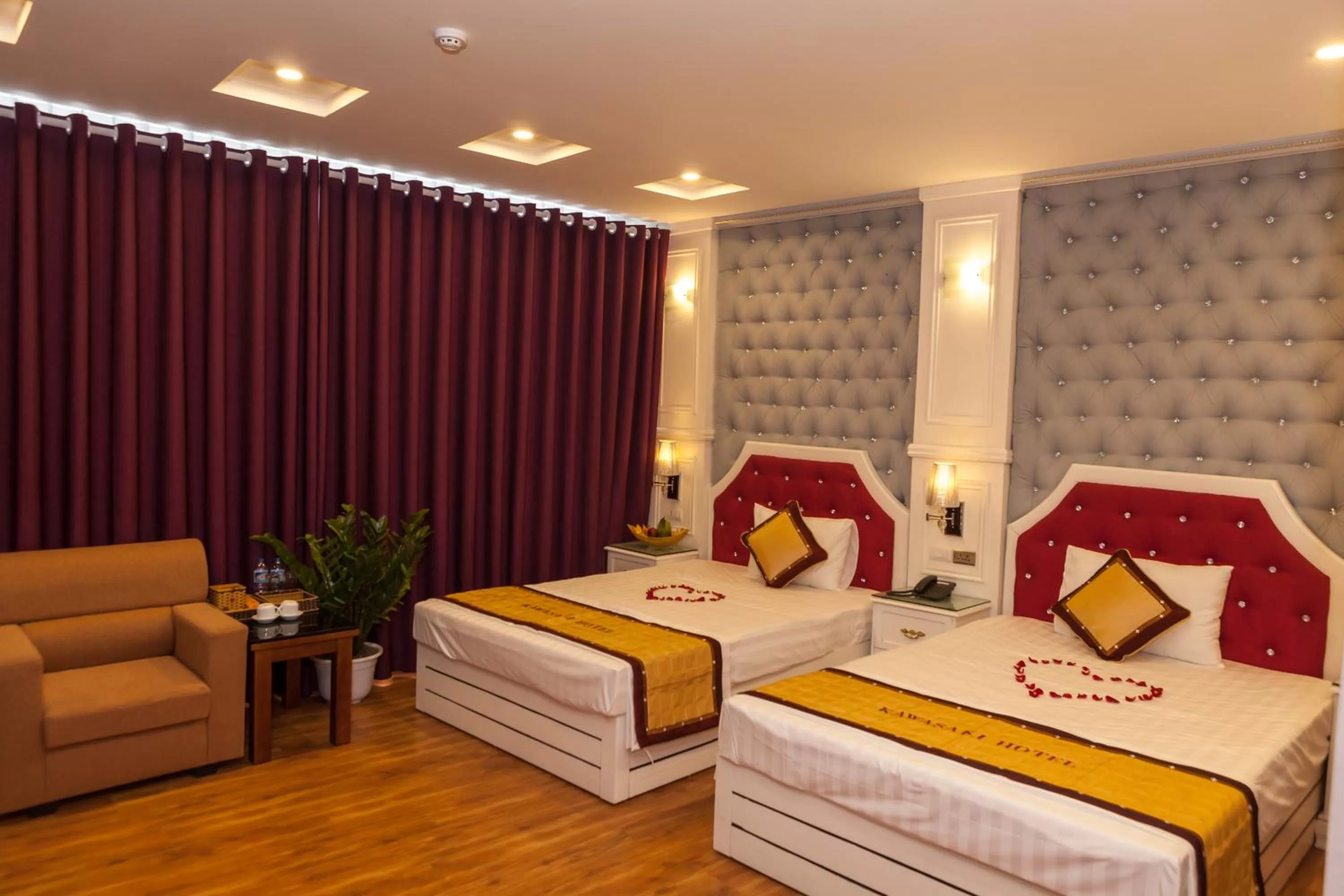 Bed in Kawasaki Hotel Cầu Giấy