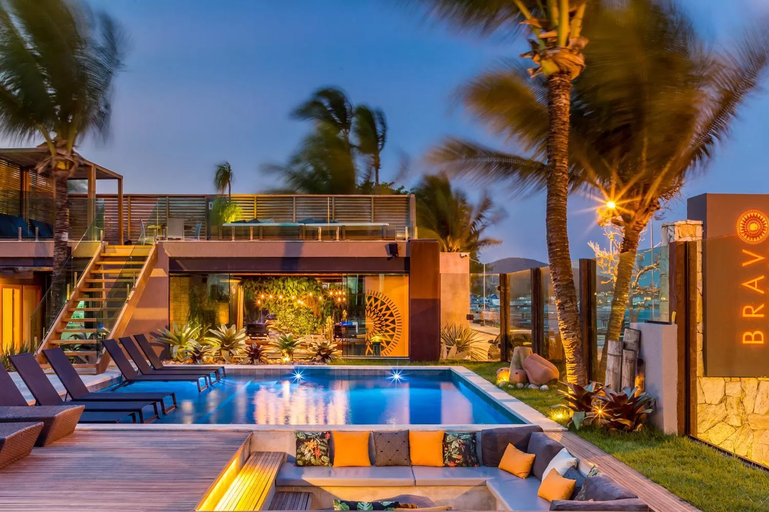 Swimming pool in Bravo Pousada Design