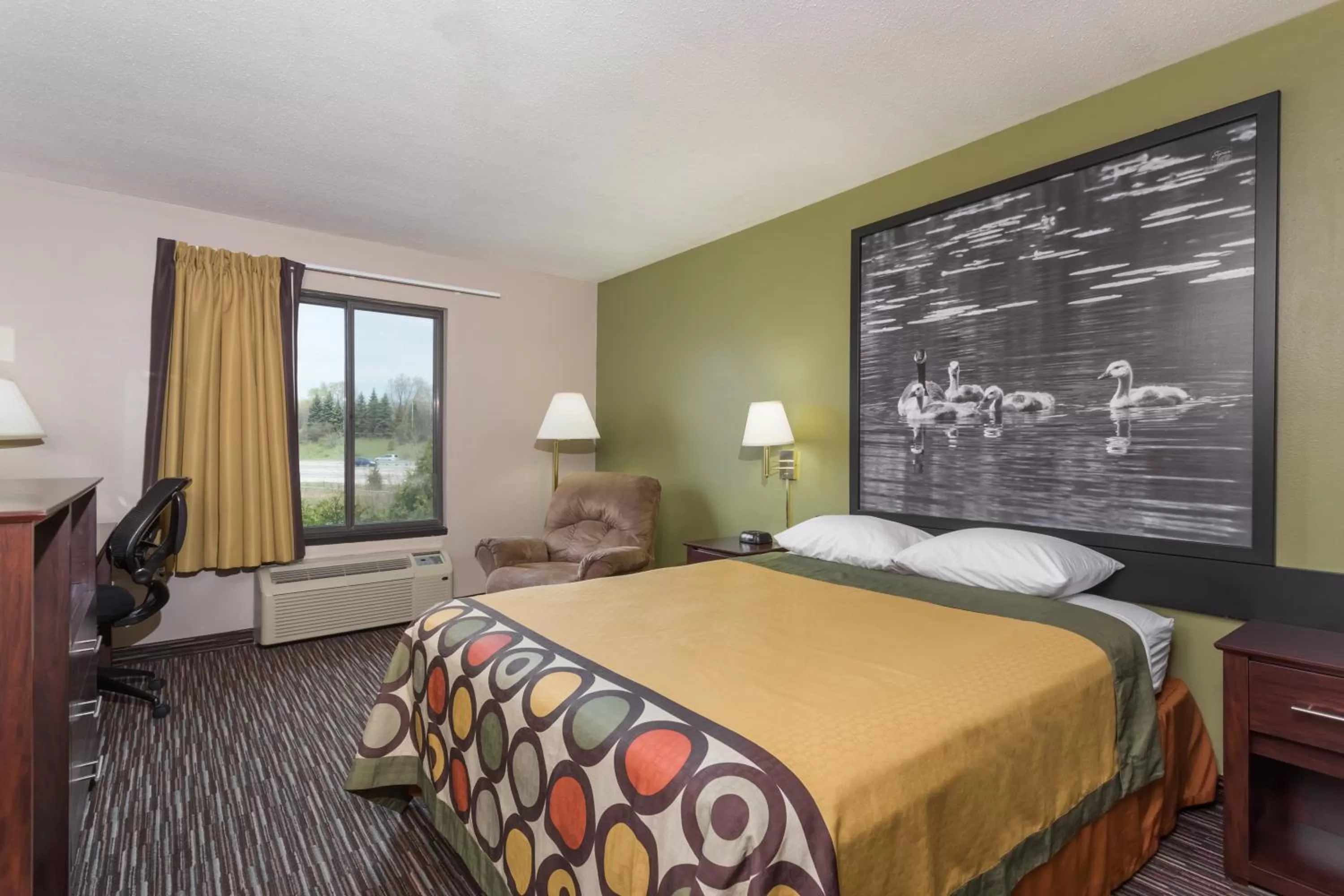 Bed in Super 8 by Wyndham Germantown/Milwaukee