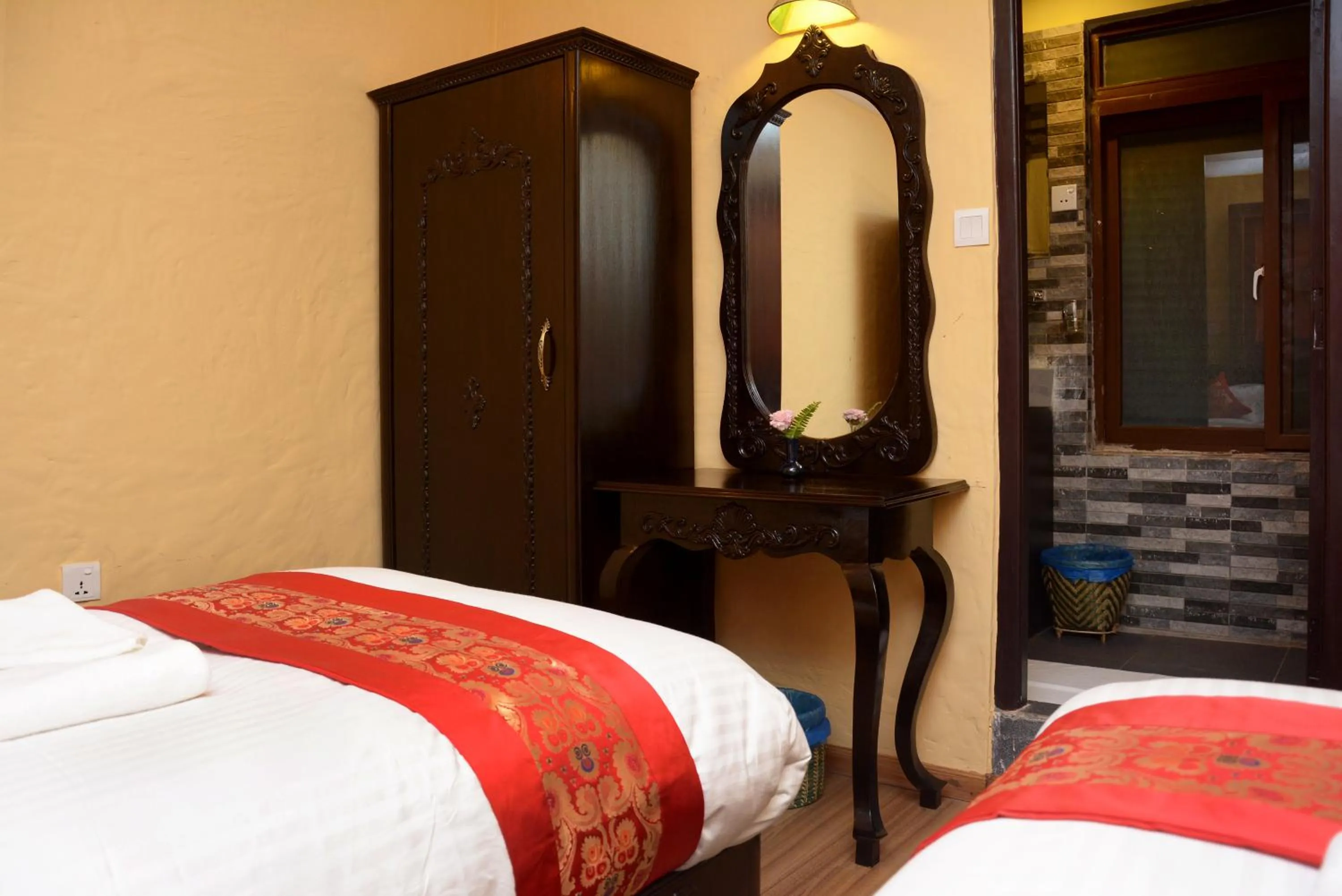 Bed in Kasthamandap Boutique Hotel