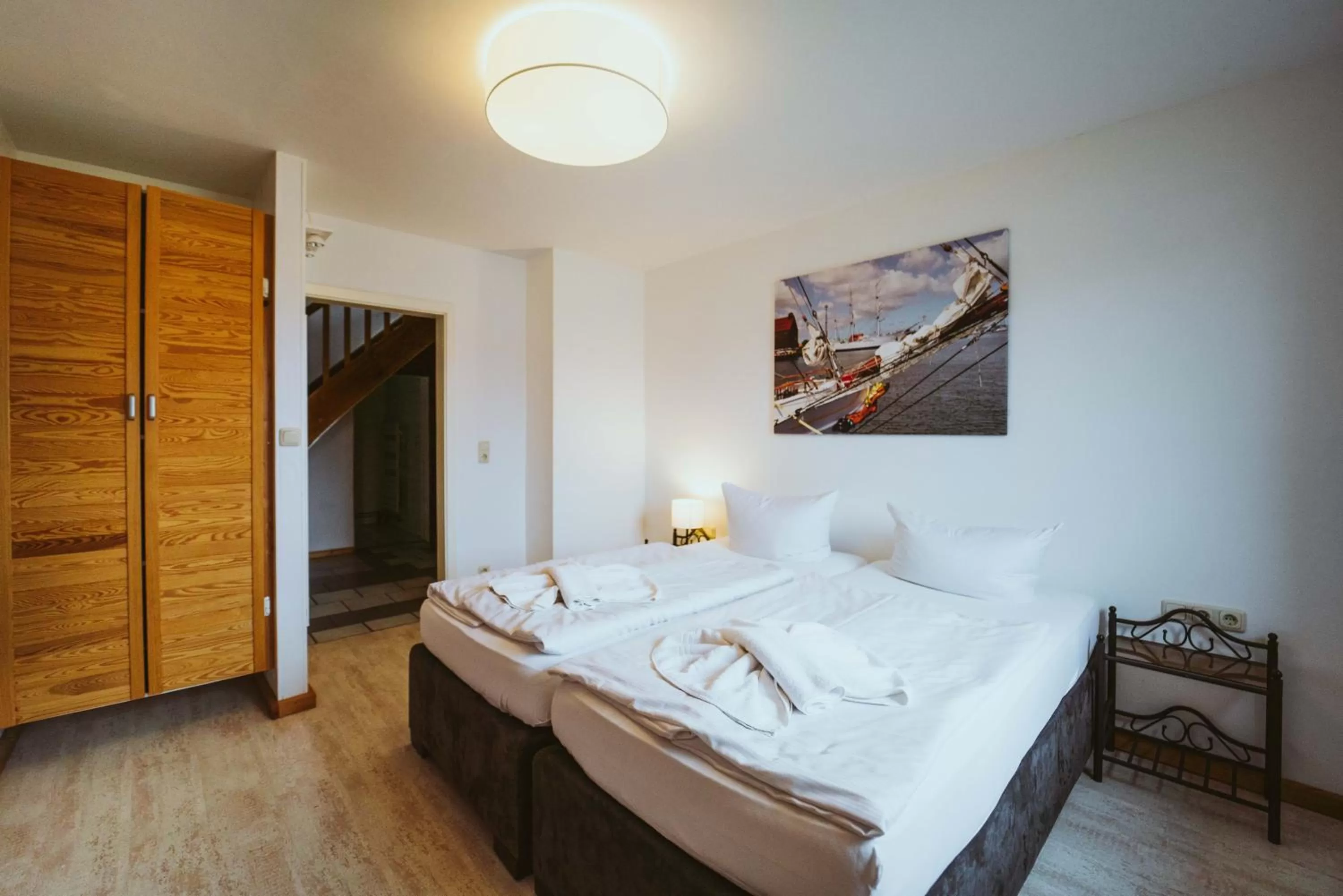 Bedroom, Bed in Aparthotel Stralsund Studios und Apartments