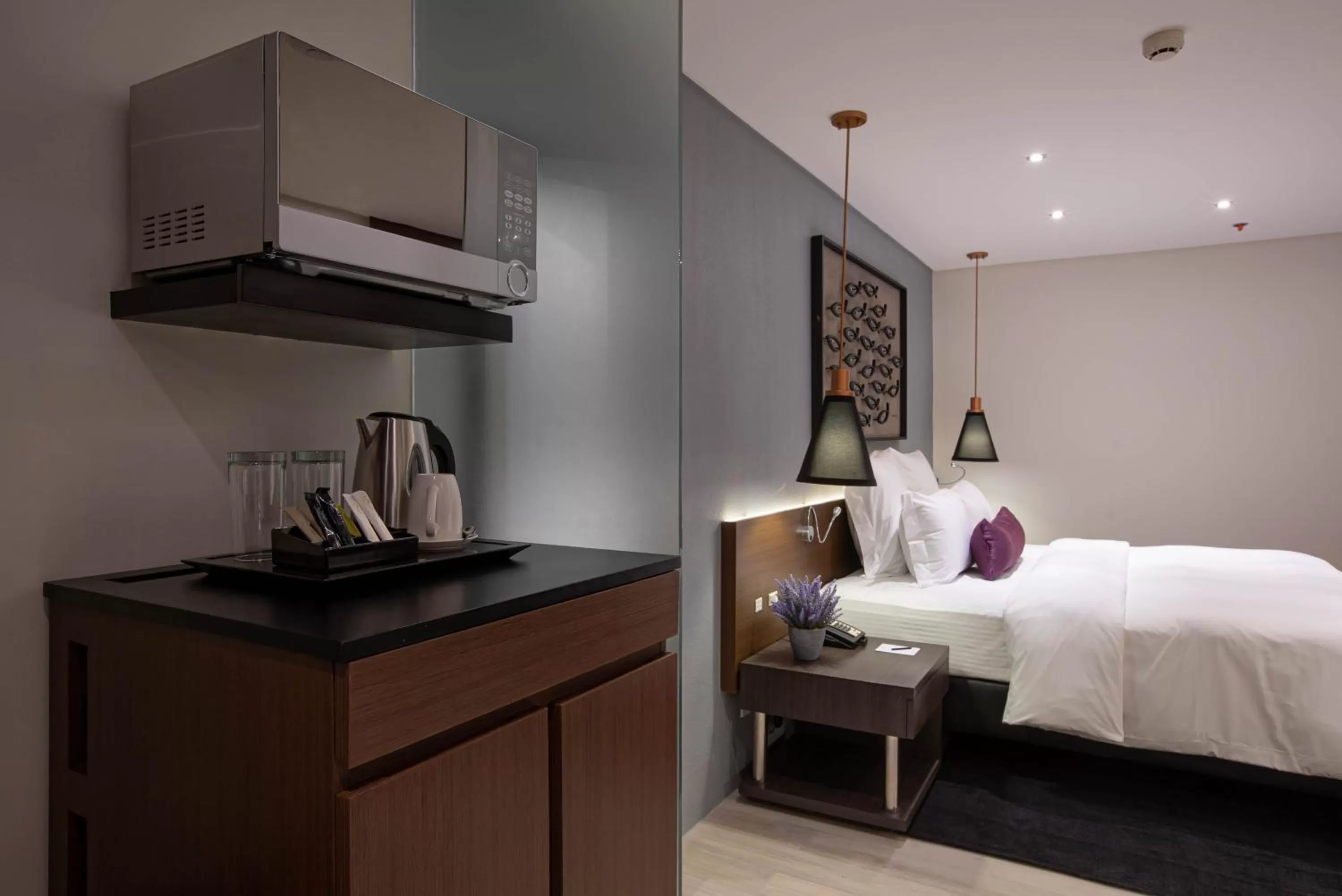 Coffee/tea facilities, Bed in Coro Hotel