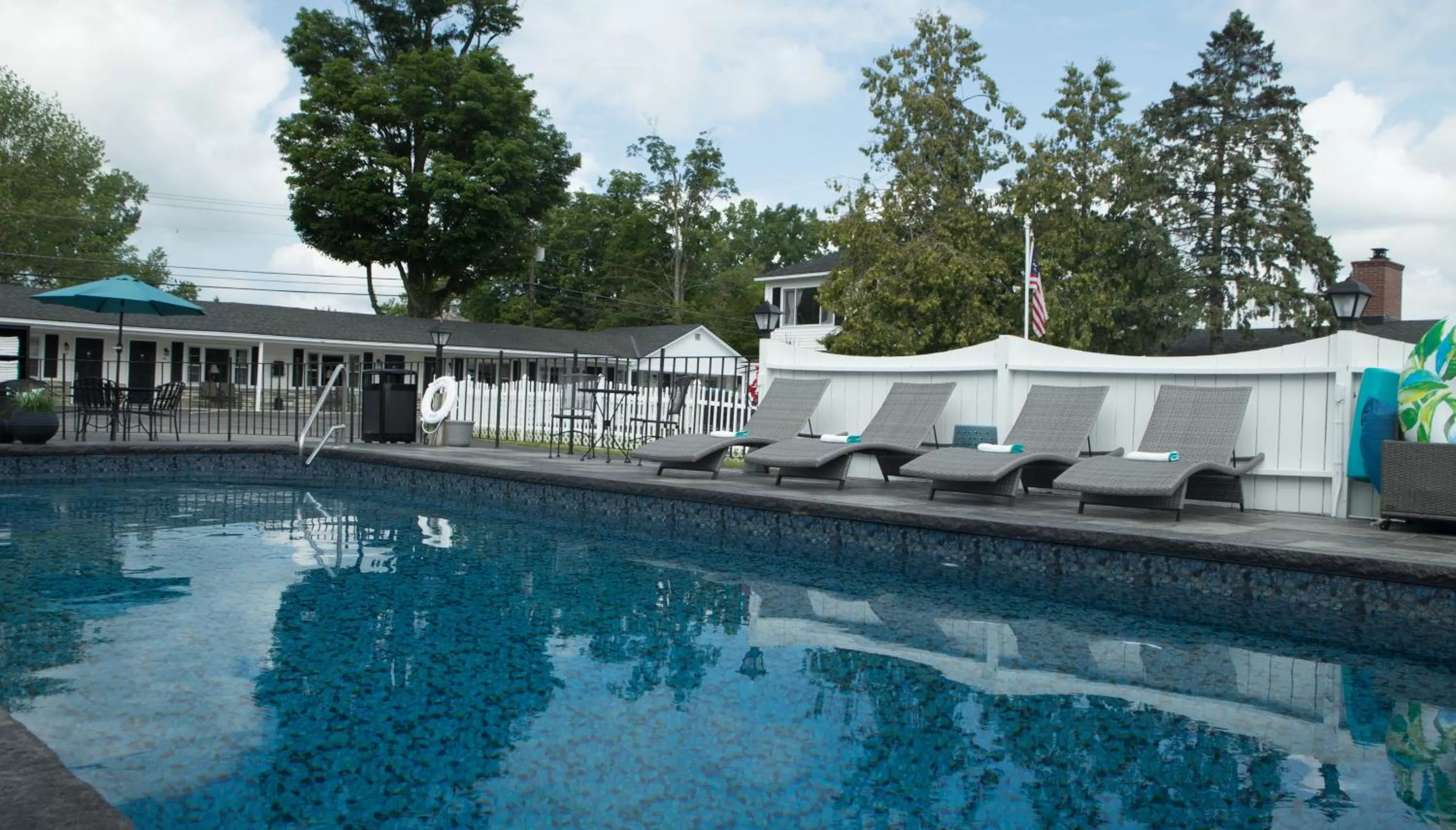 Swimming Pool in Knotty Pine Motel