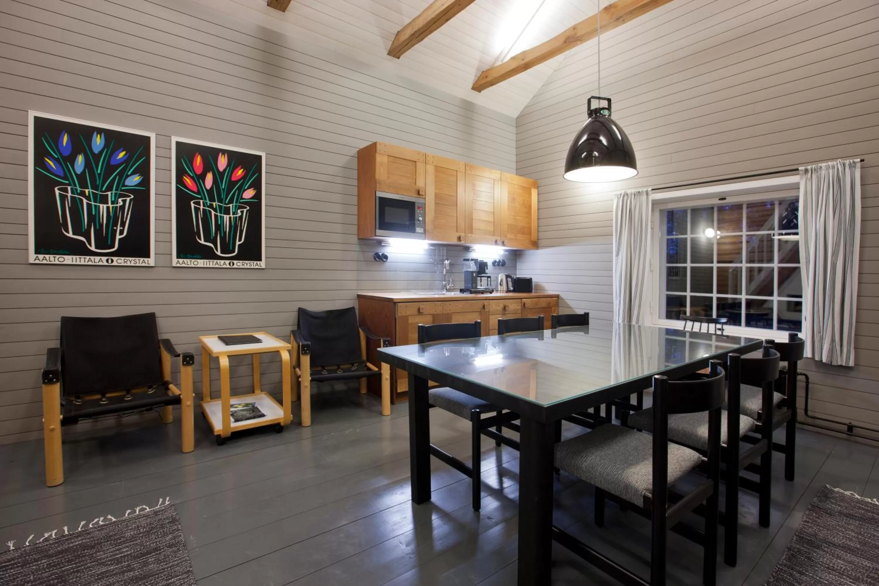 Seating area in Ahlströmin Ruukki Noormarkku