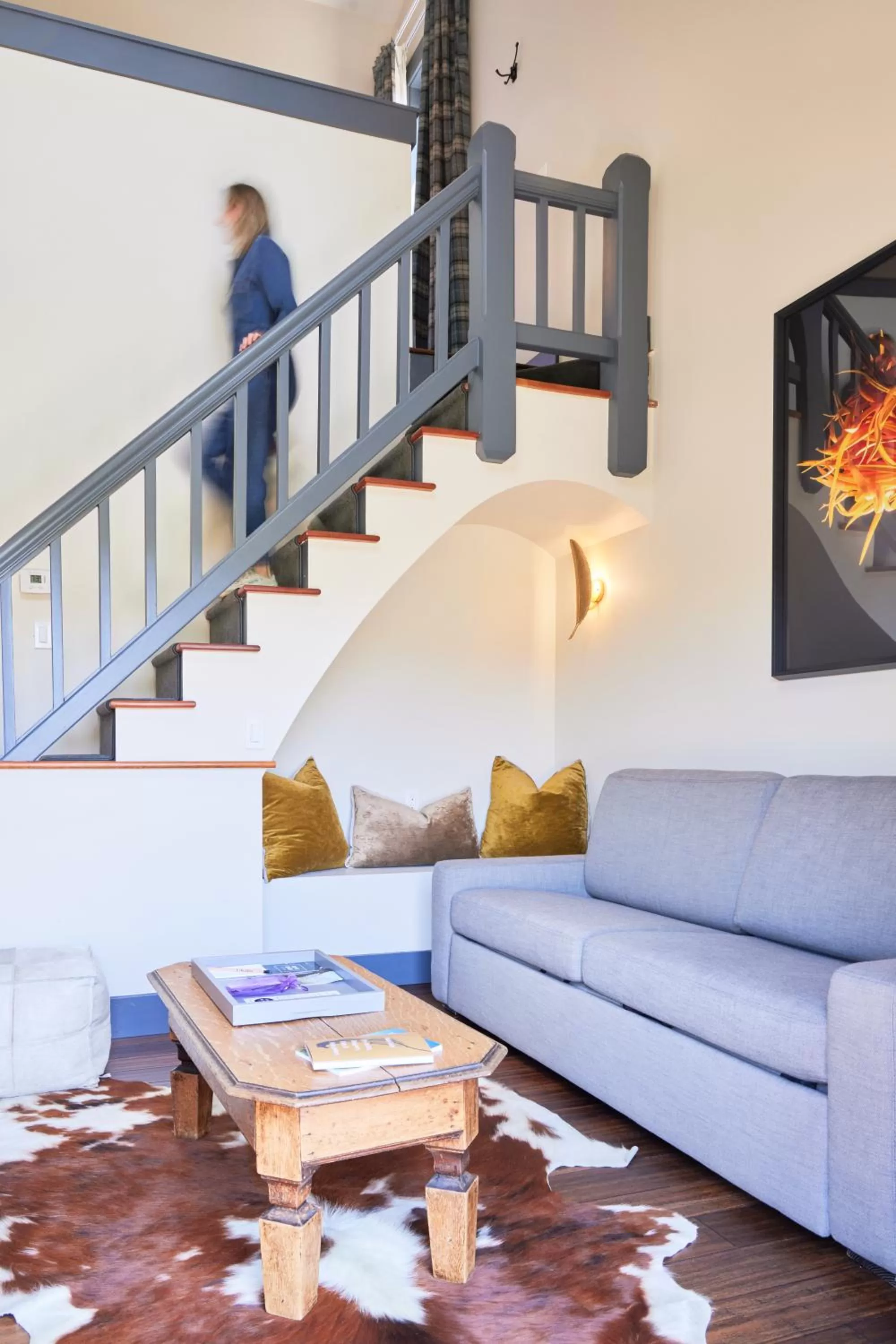 Living room in Olema House at Point Reyes