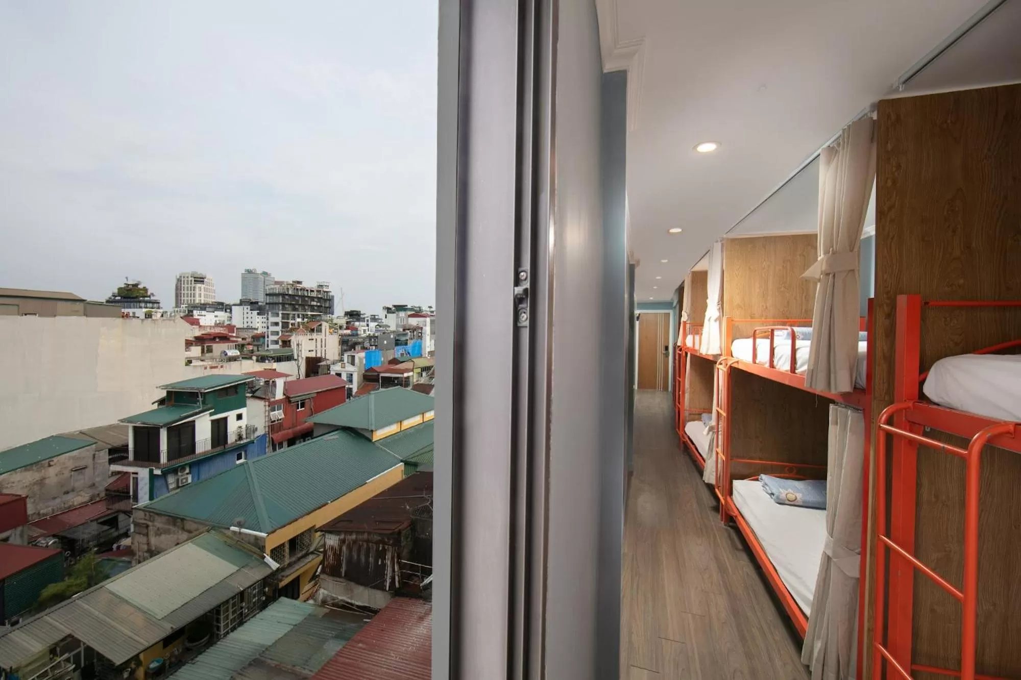 Balcony/Terrace, Bed in Hanoi Backpackers Hostel & Rooftop bar