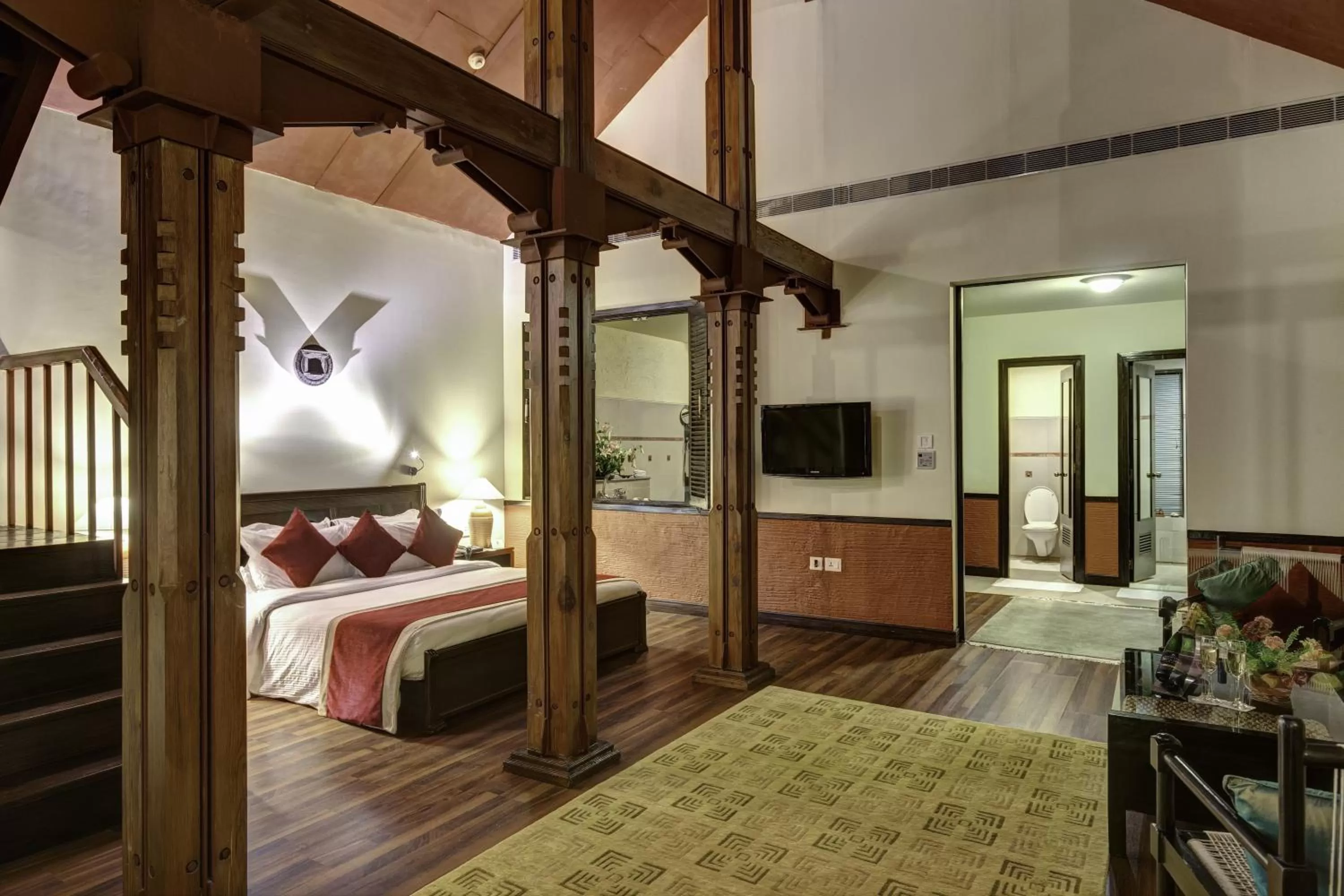Photo of the whole room, Bed in Gokarna Forest Resort Kathmandu