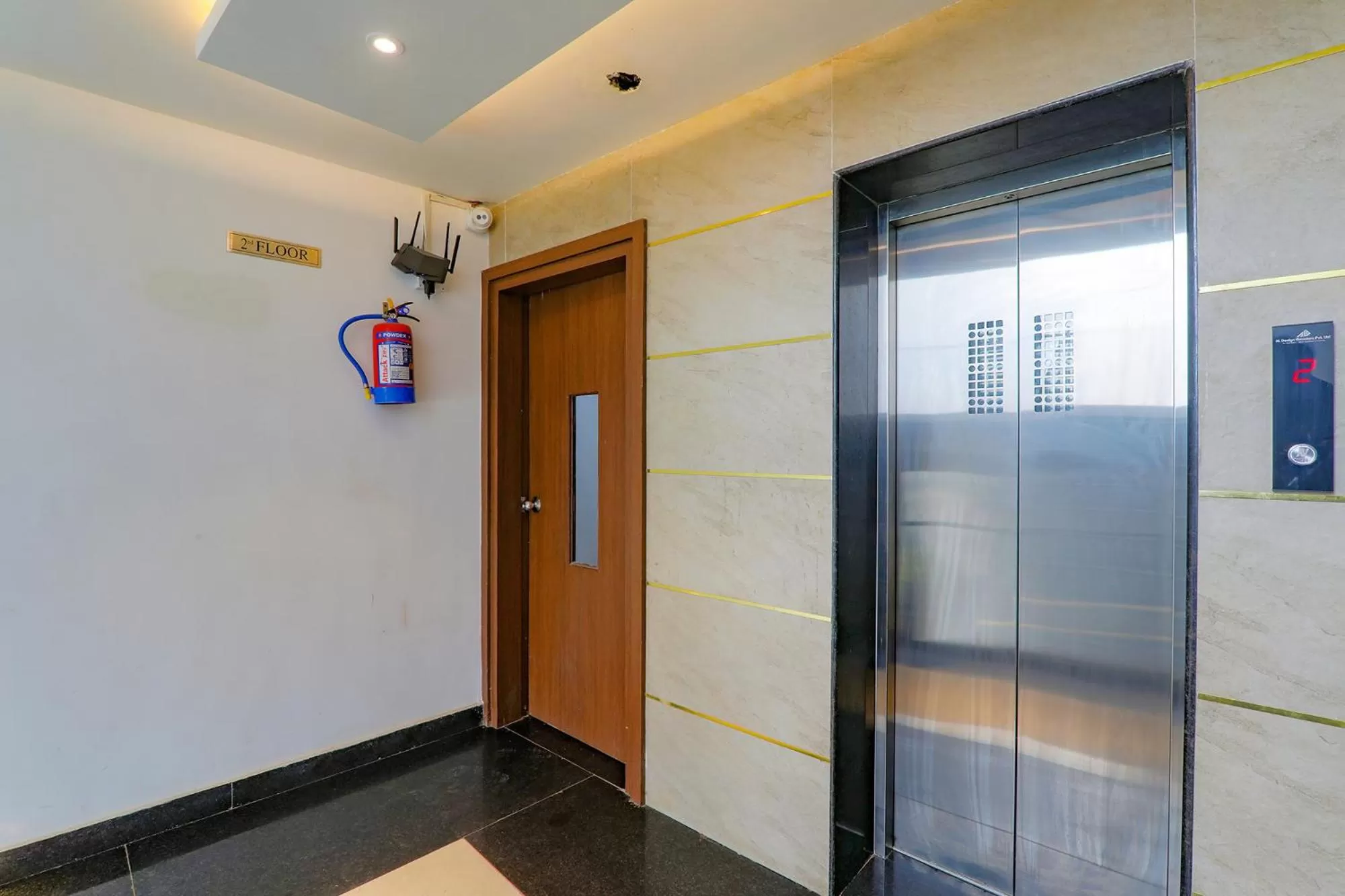 elevator in FabHotel Aurelia Grand