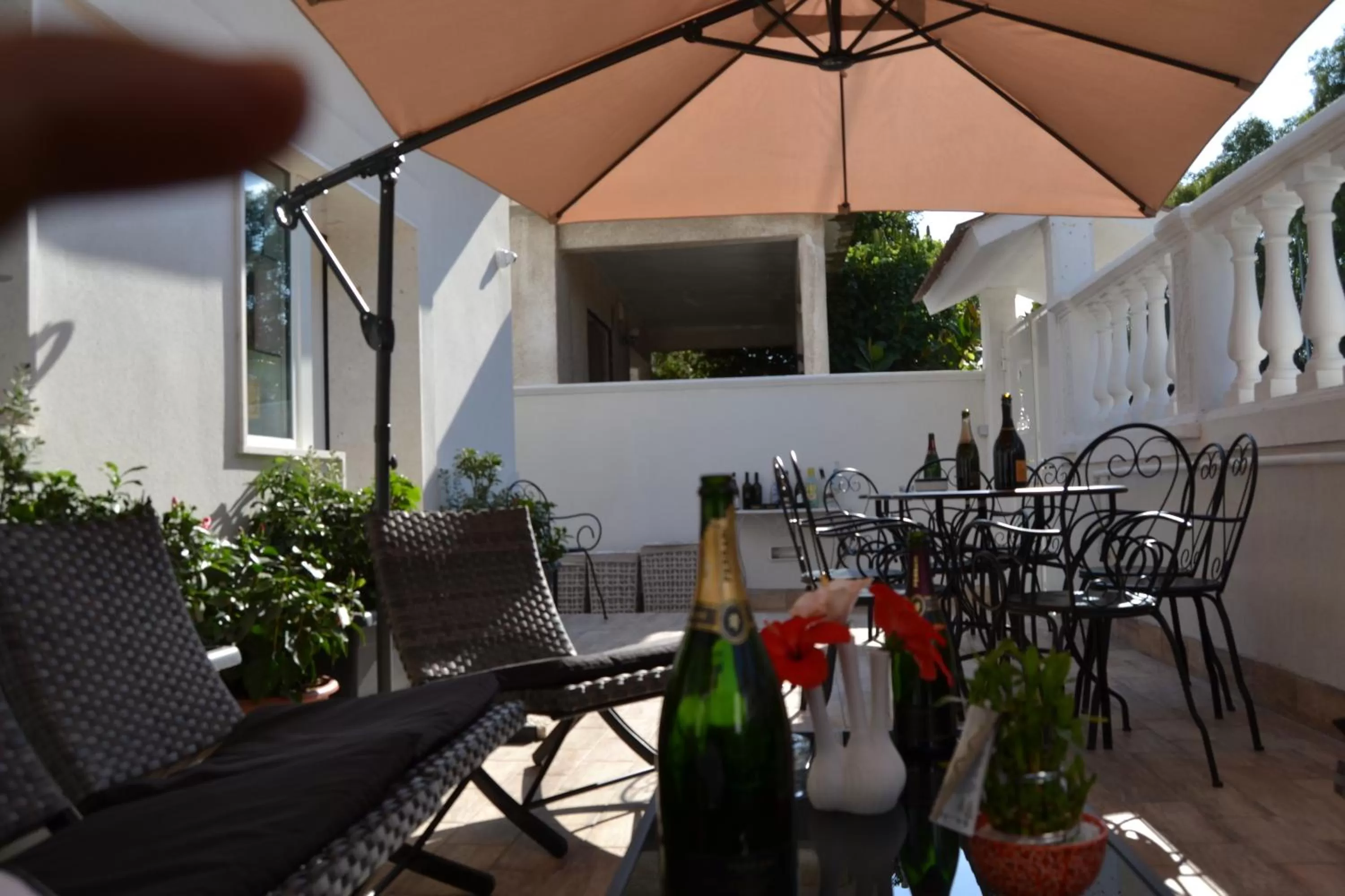 Garden, Restaurant/Places to Eat in Bed and Breakfast Sun Wine