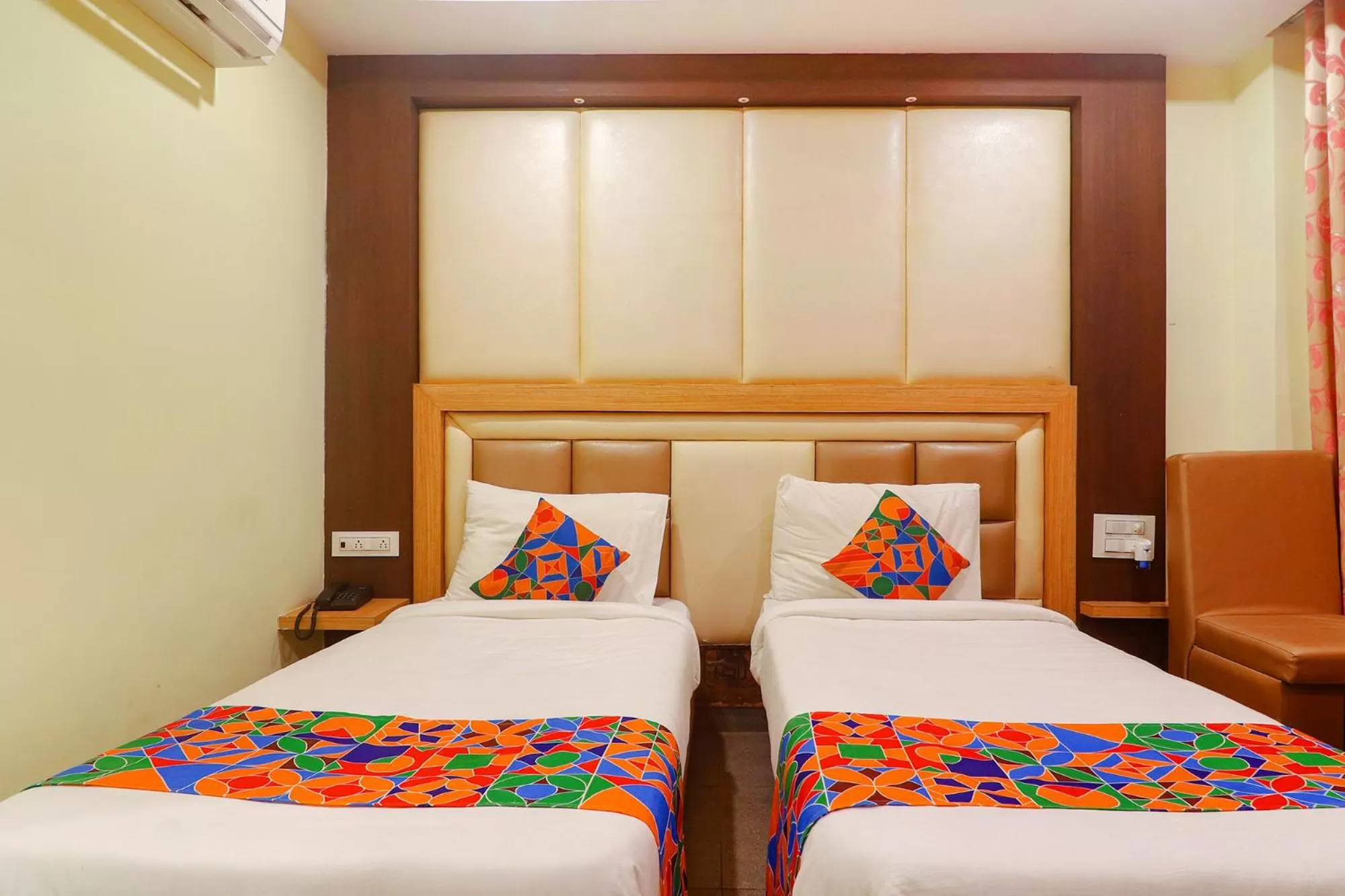 Bed in FabHotel Keerthi's Anupama - Nr Indira Gandhi Stadium
