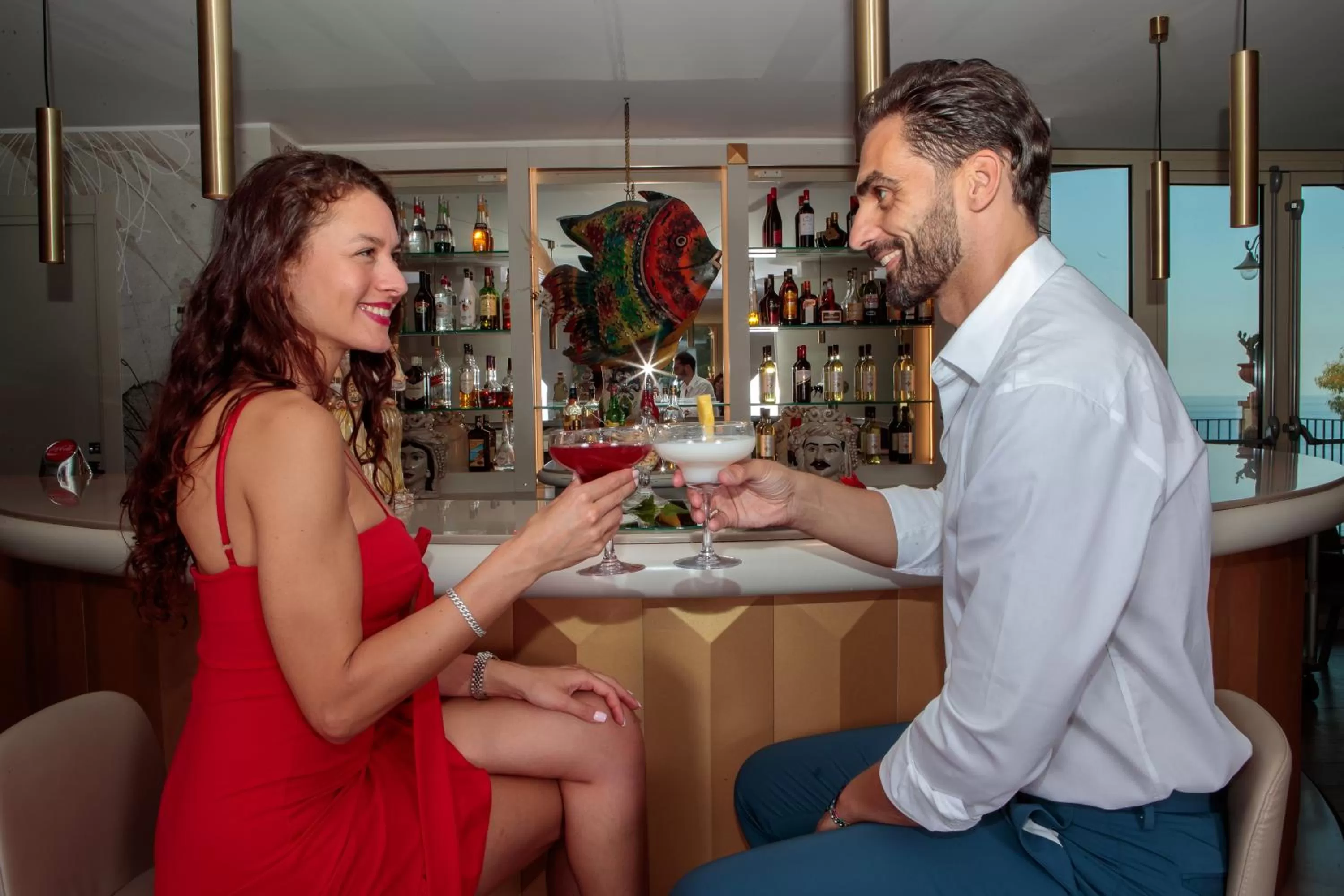 Lounge or bar in Hotel Antares