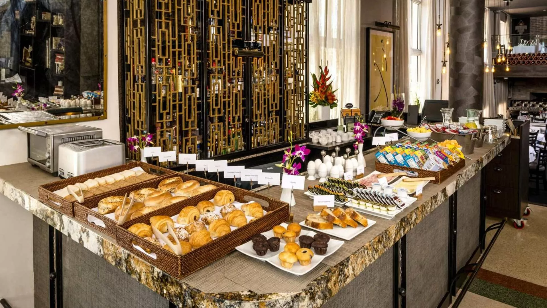 Continental breakfast in The Marlin Hotel