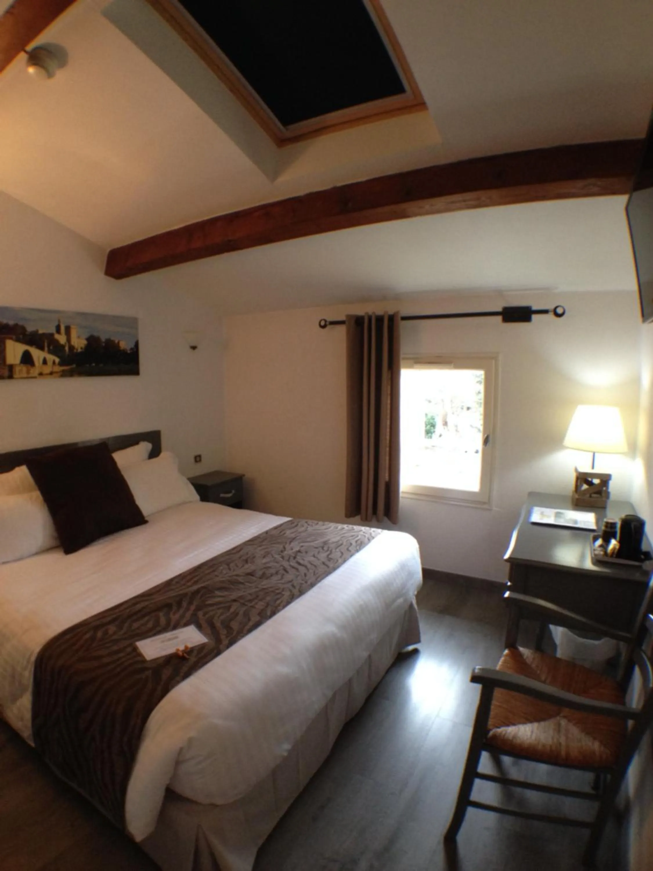 Photo of the whole room, Bed in Logis Hotel la Ferme