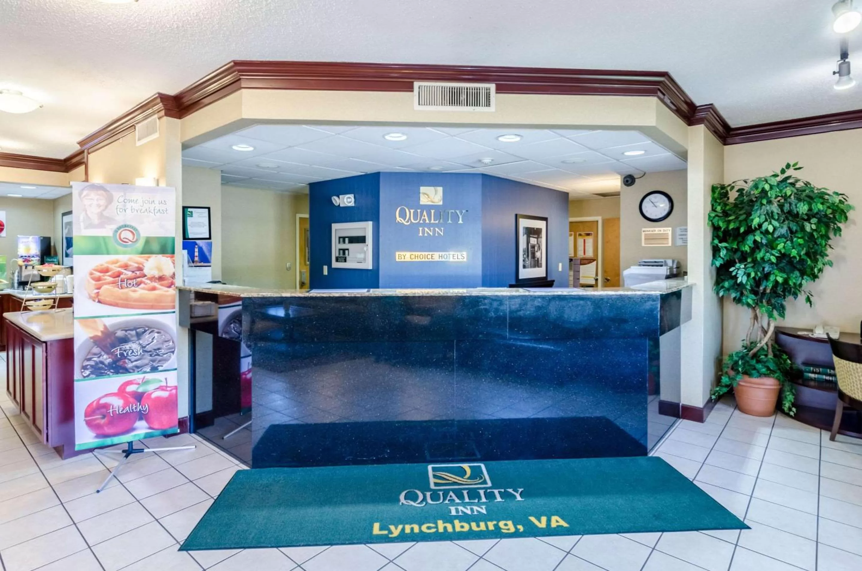 Lobby or reception in Quality Inn Lynchburg