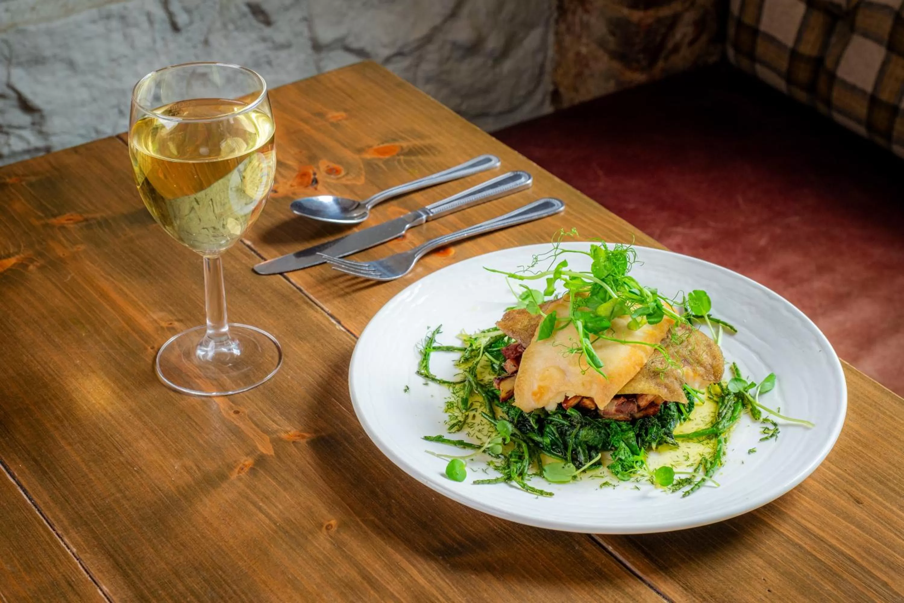 Food and drinks in The George Hotel