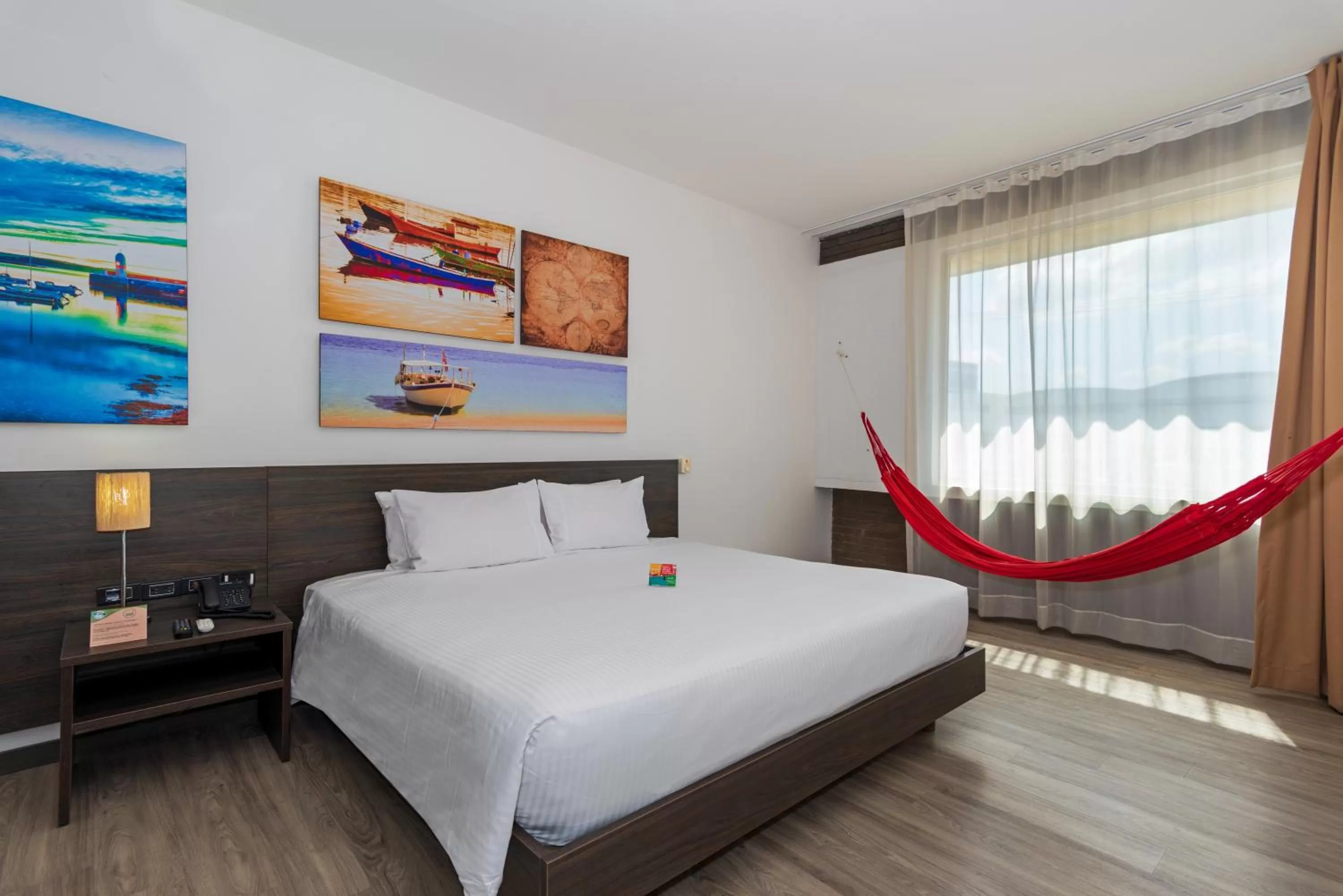 Bed in Pop Art Hotel CLC Puerto Mamonal Cartagena