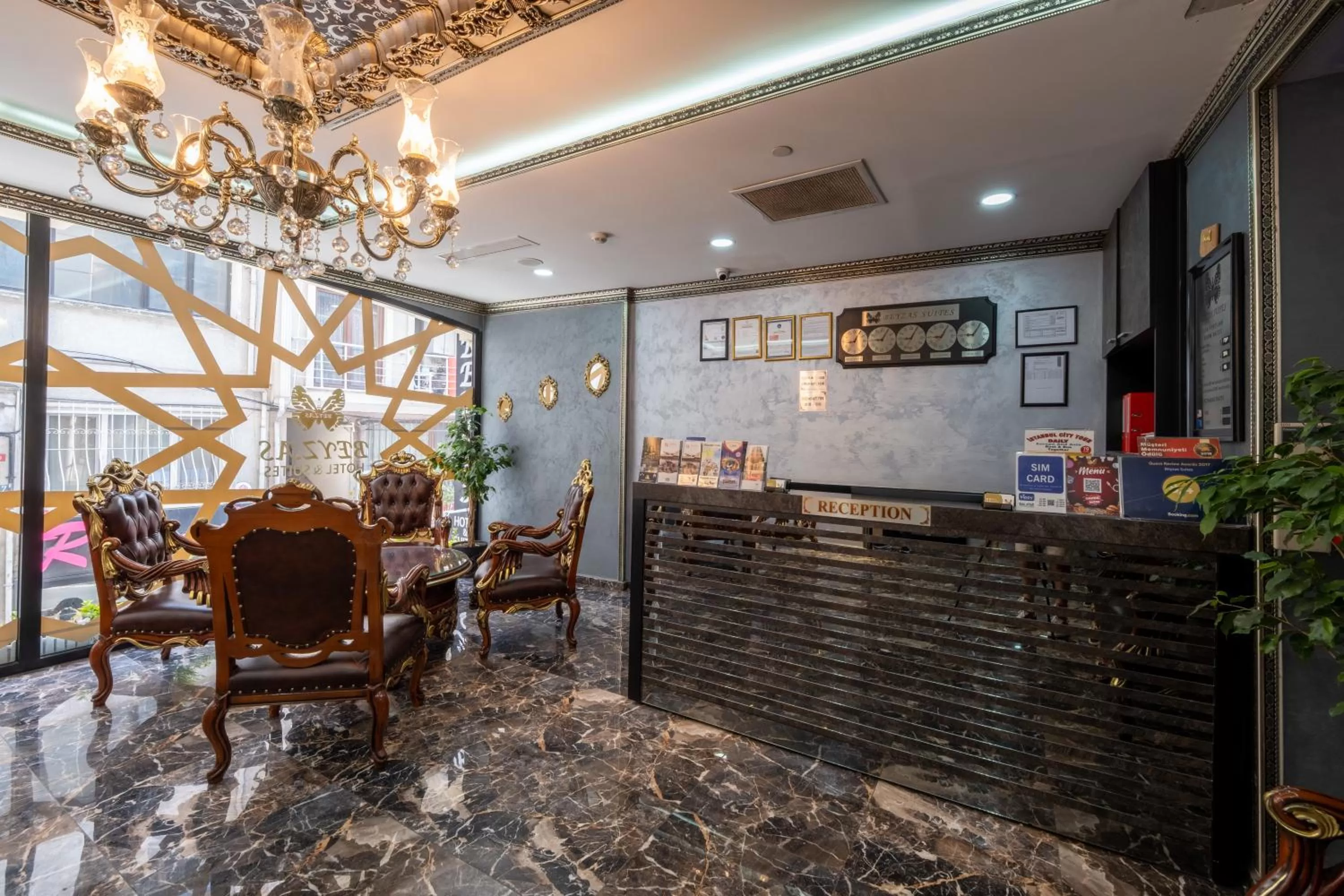 Coffee/tea facilities, Lobby/Reception in Beyzas Hotels & Suites