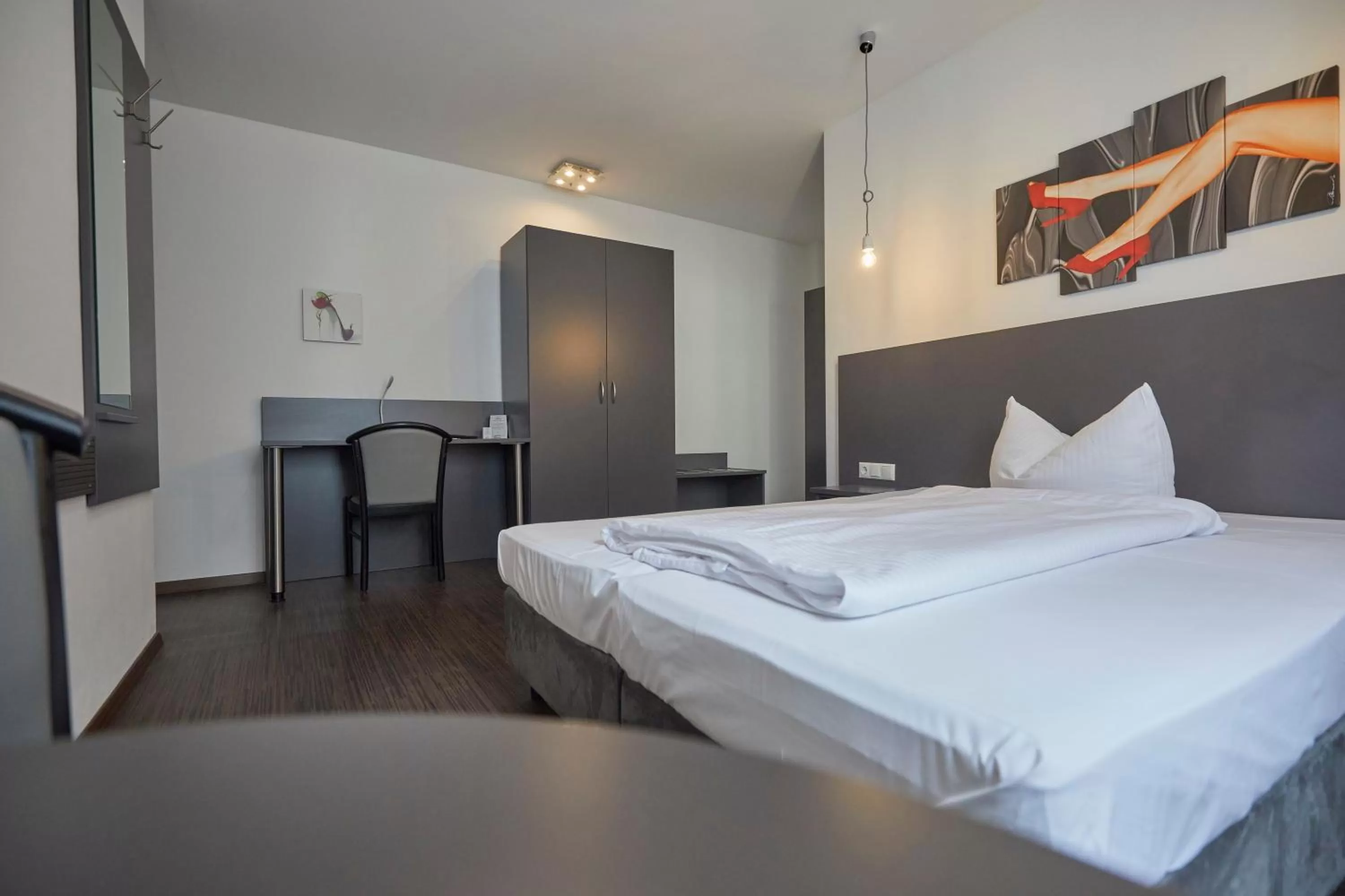 Bed in Hotel Schlemmer