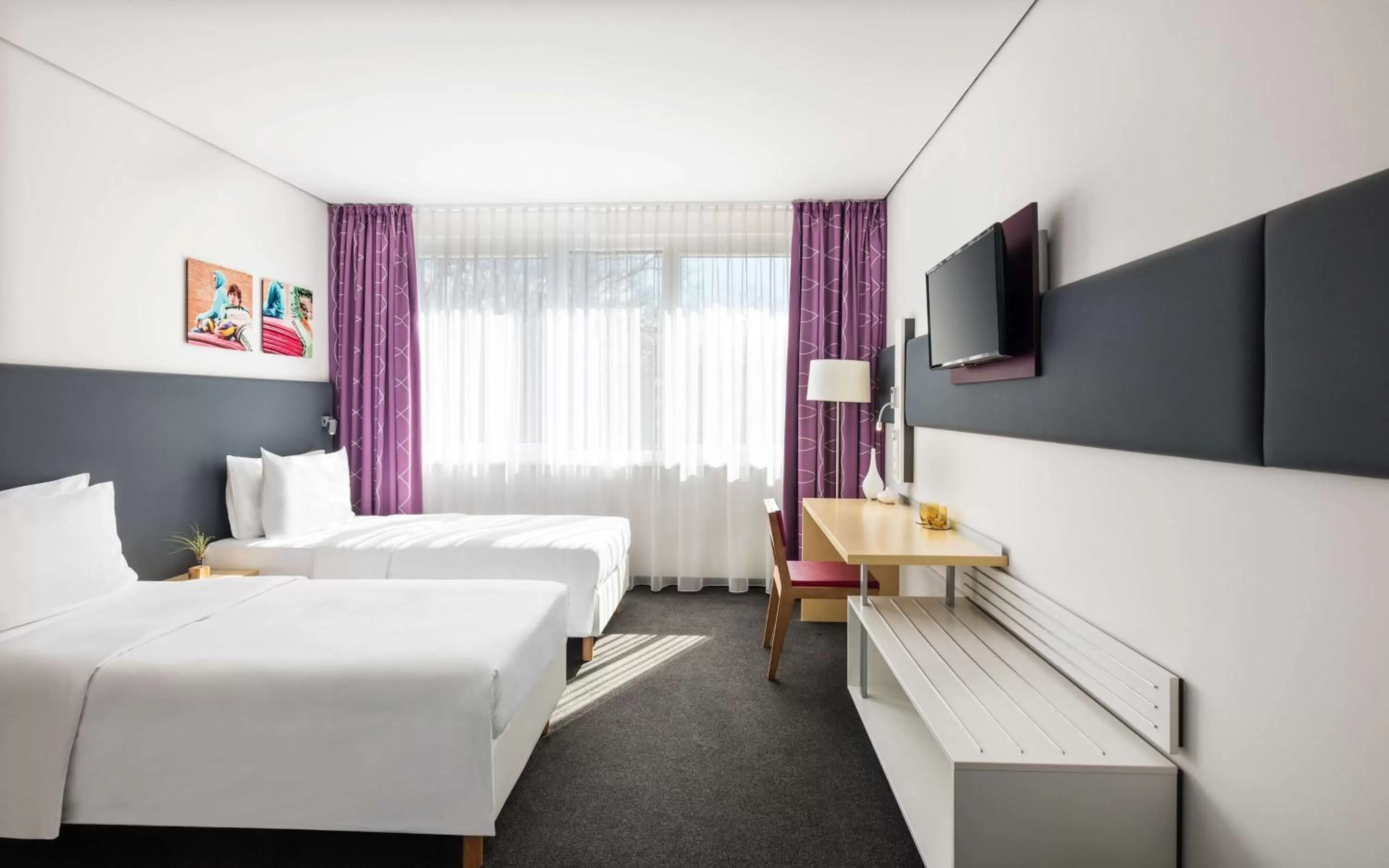 Bedroom, Bed in Lindner Hotel Frankfurt Sportpark, part of JdV by Hyatt