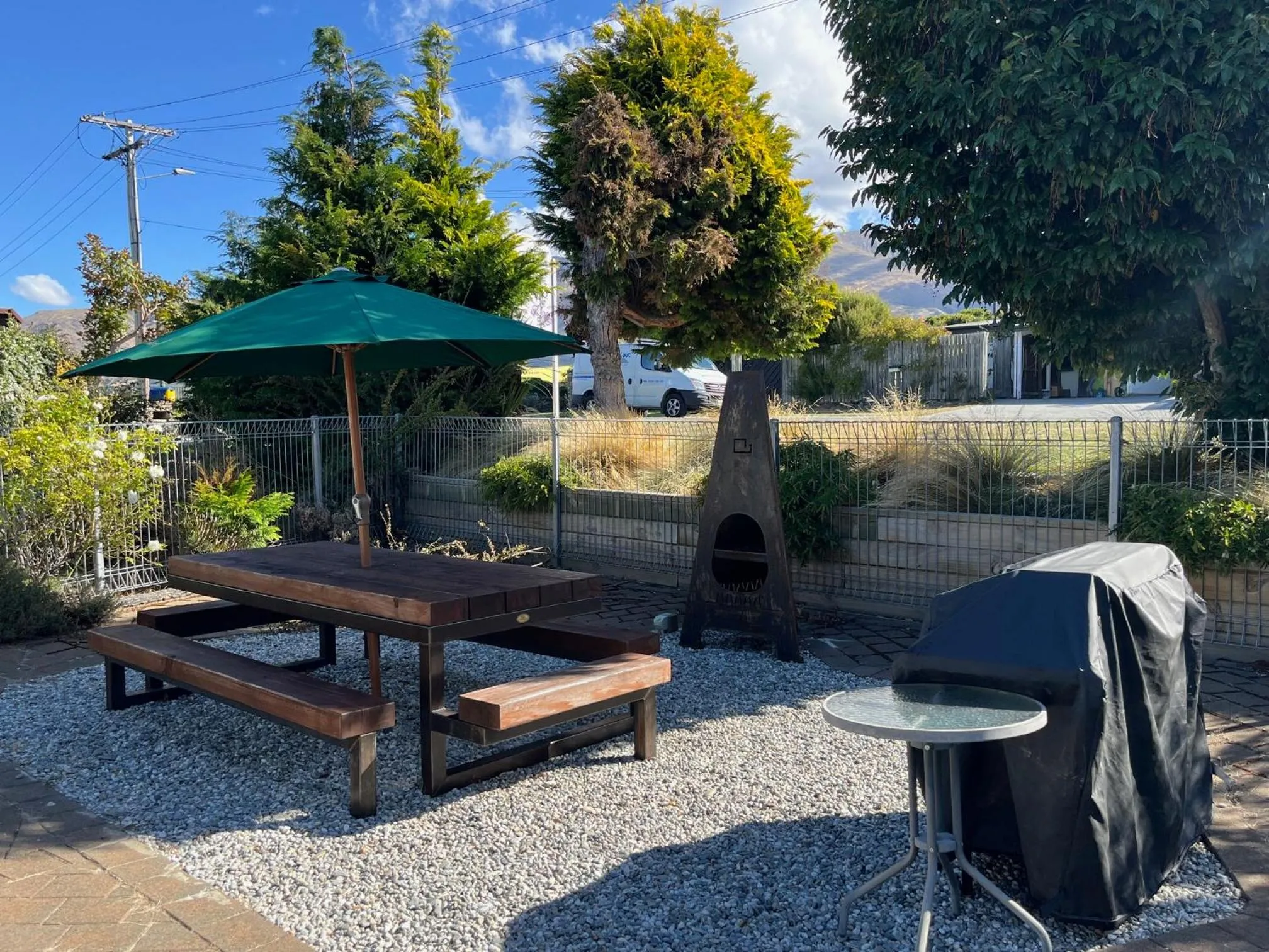 Patio in Manuka Crescent Motel