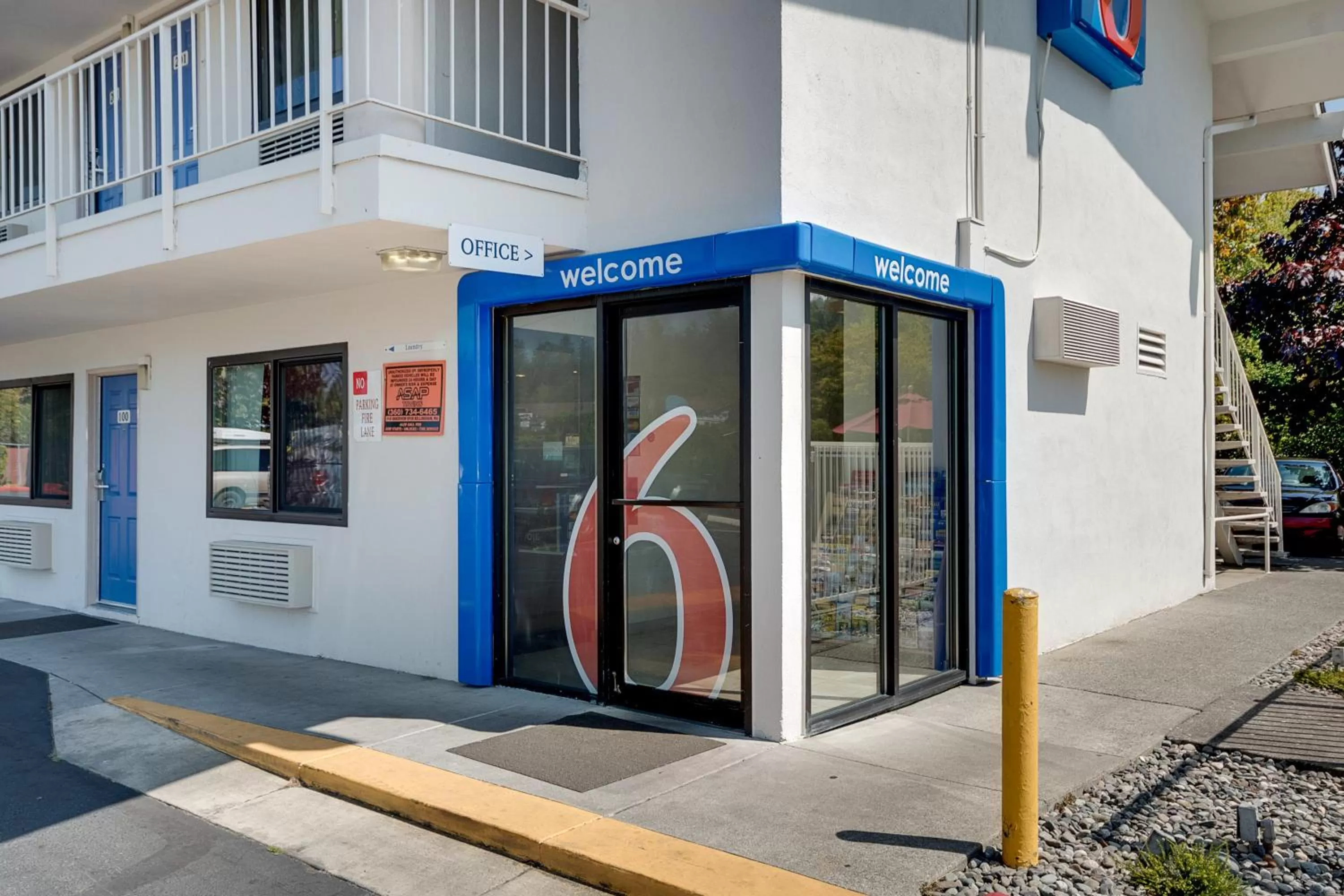 Facade/entrance in Motel 6-Bellingham, WA