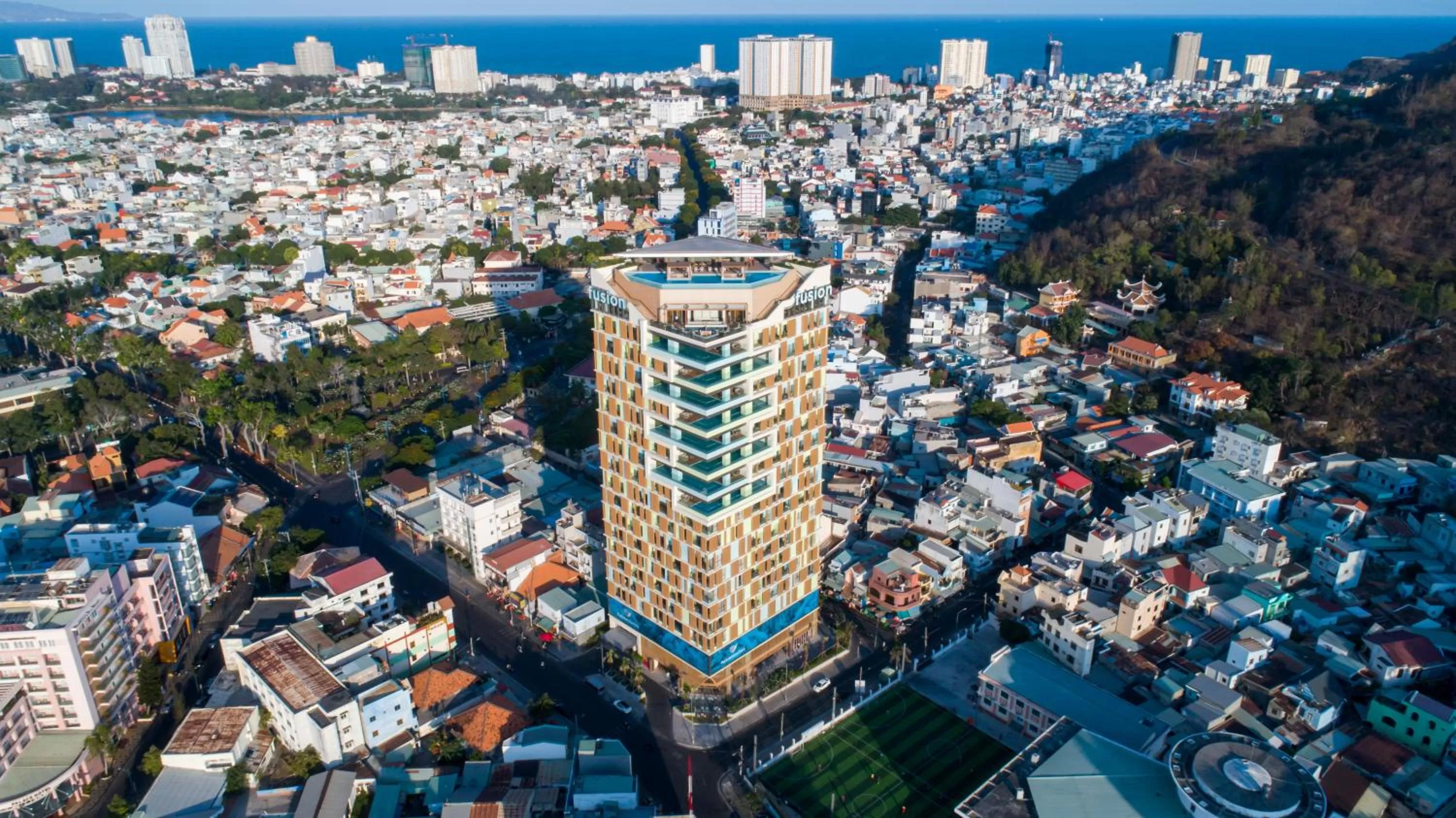 Bird's eye view in Fusion Suites Vung Tau