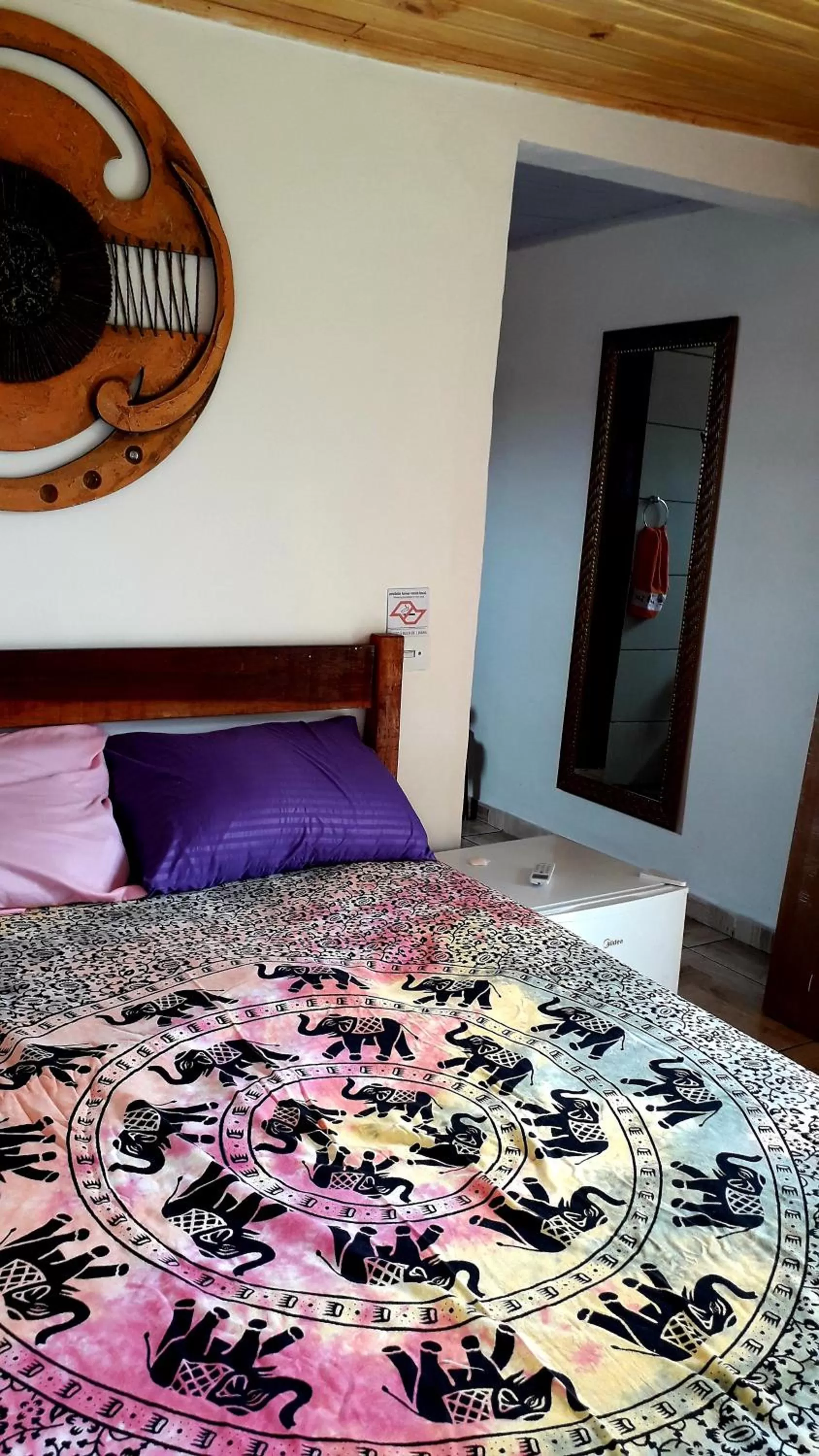 Bed in Pousada e SPA Shiva São Sebastião 200mts da praia