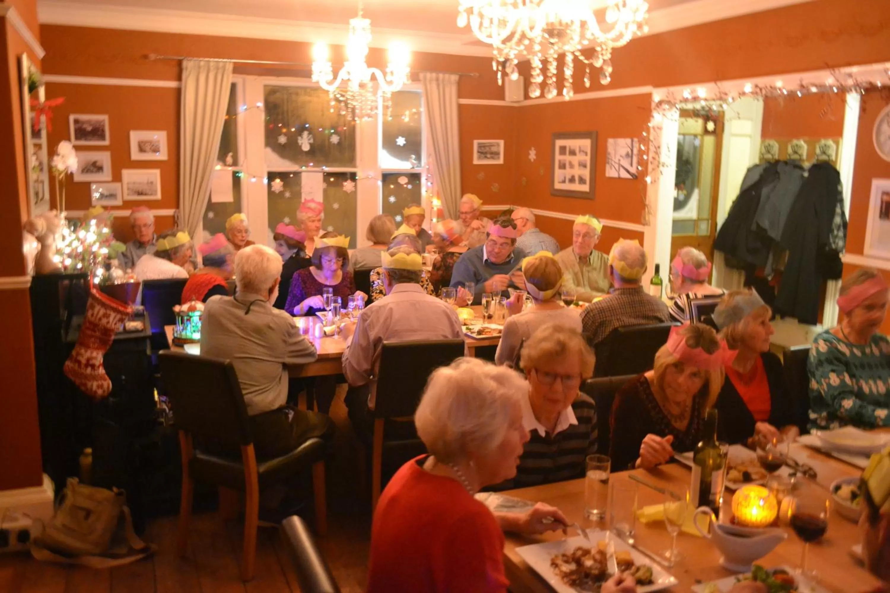 group of guests in Waterfront Hotel
