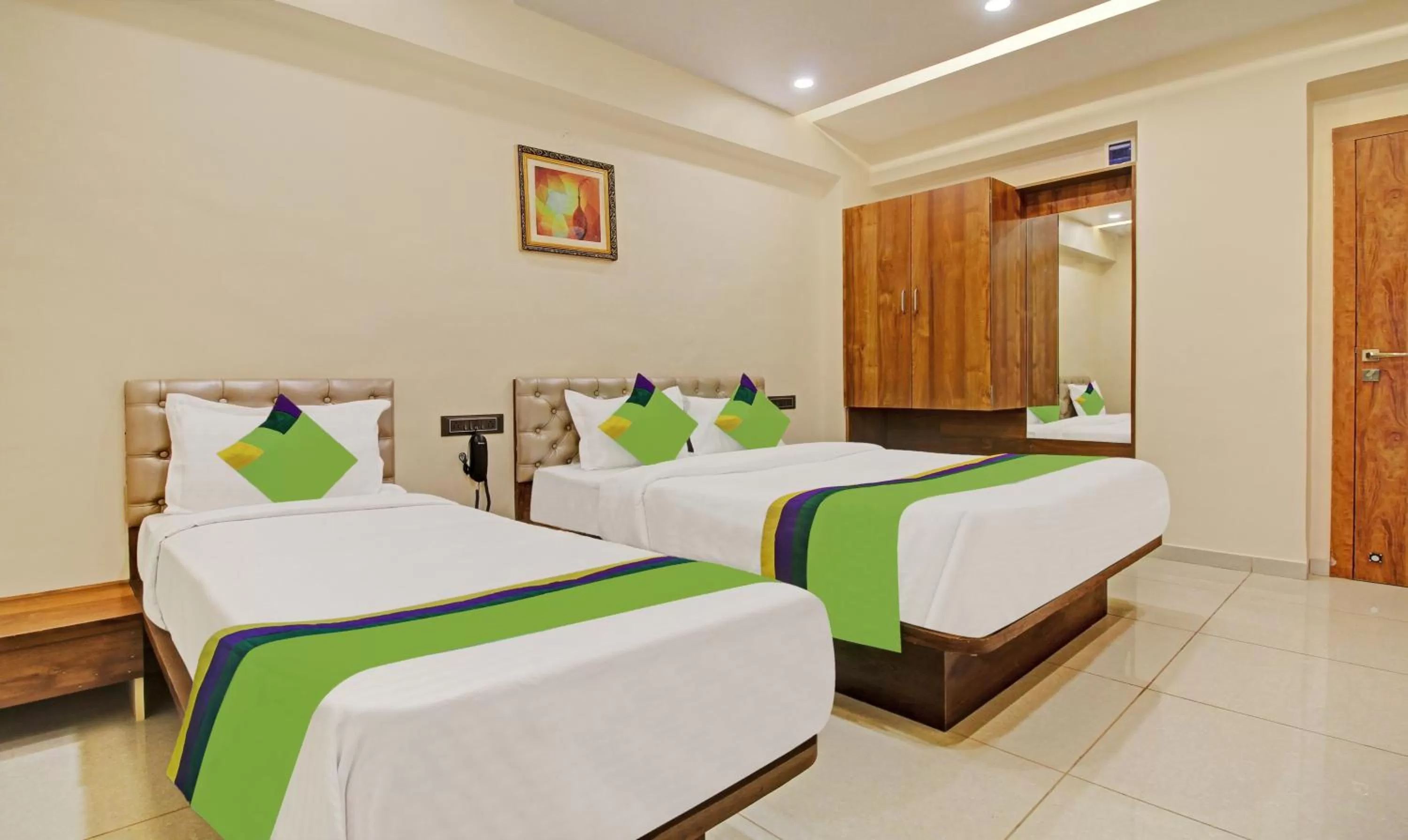 Bedroom, Bed in Treebo Royal Imperio, Hinjewadi