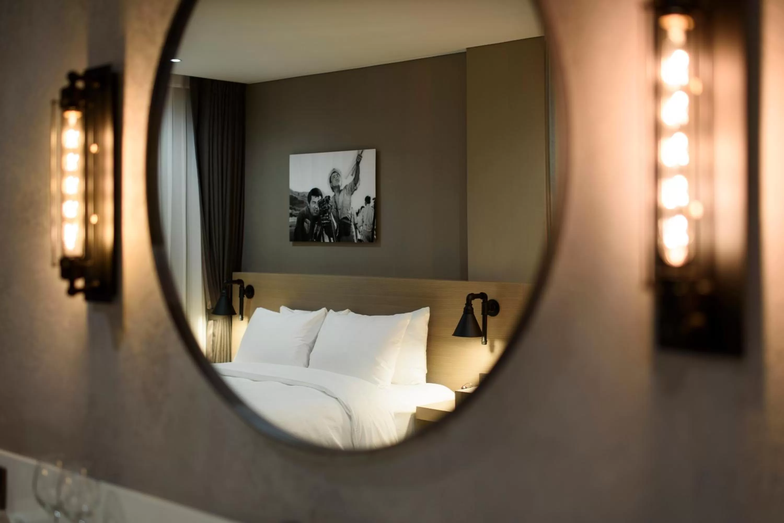 Decorative detail, Bed in Hotel28 Myeongdong