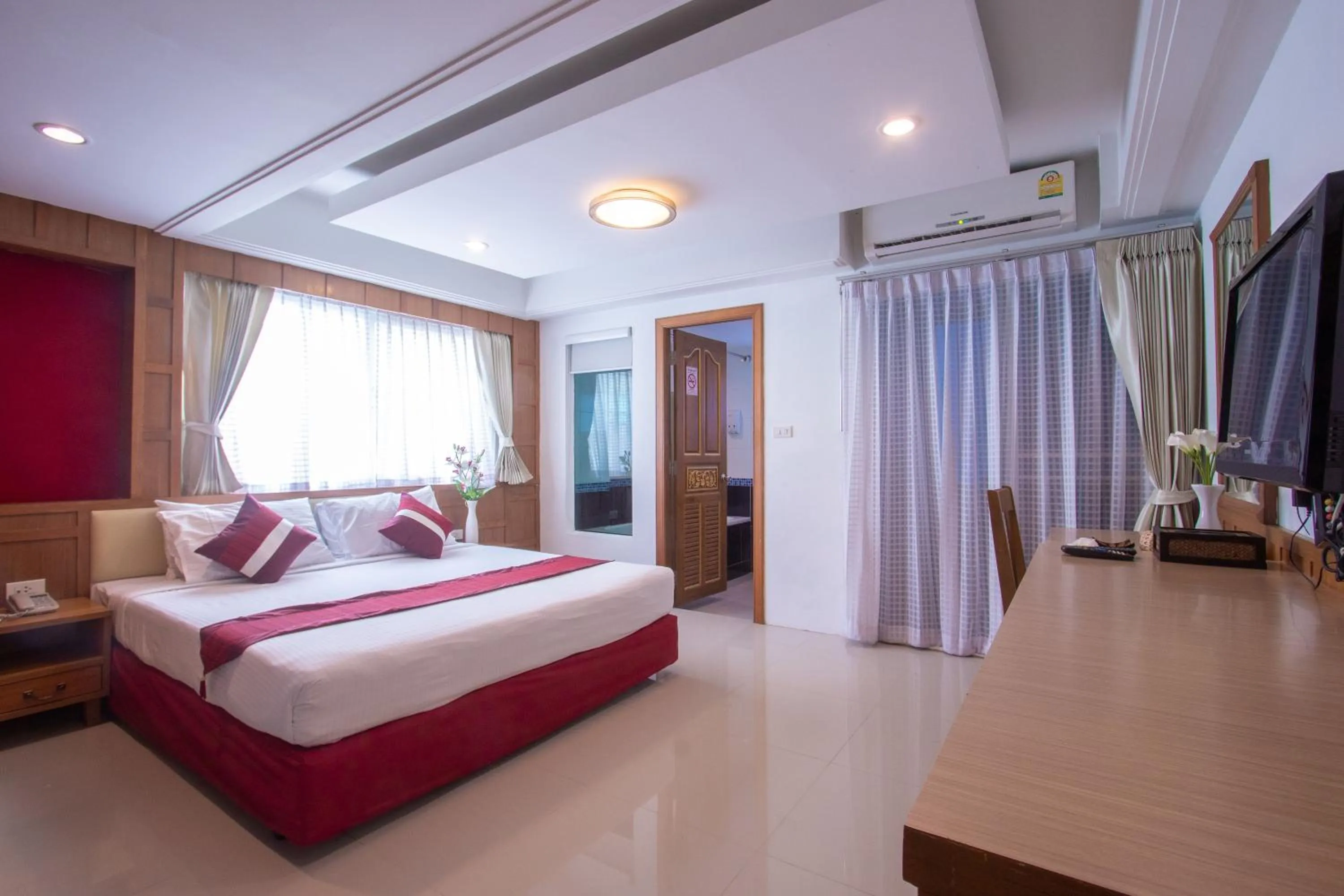 Bed in Gusto Pratunam Hotel