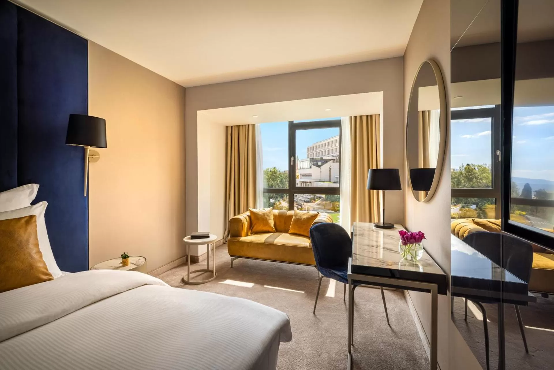 View (from property/room), Bed in Grand Hotel Adriatic