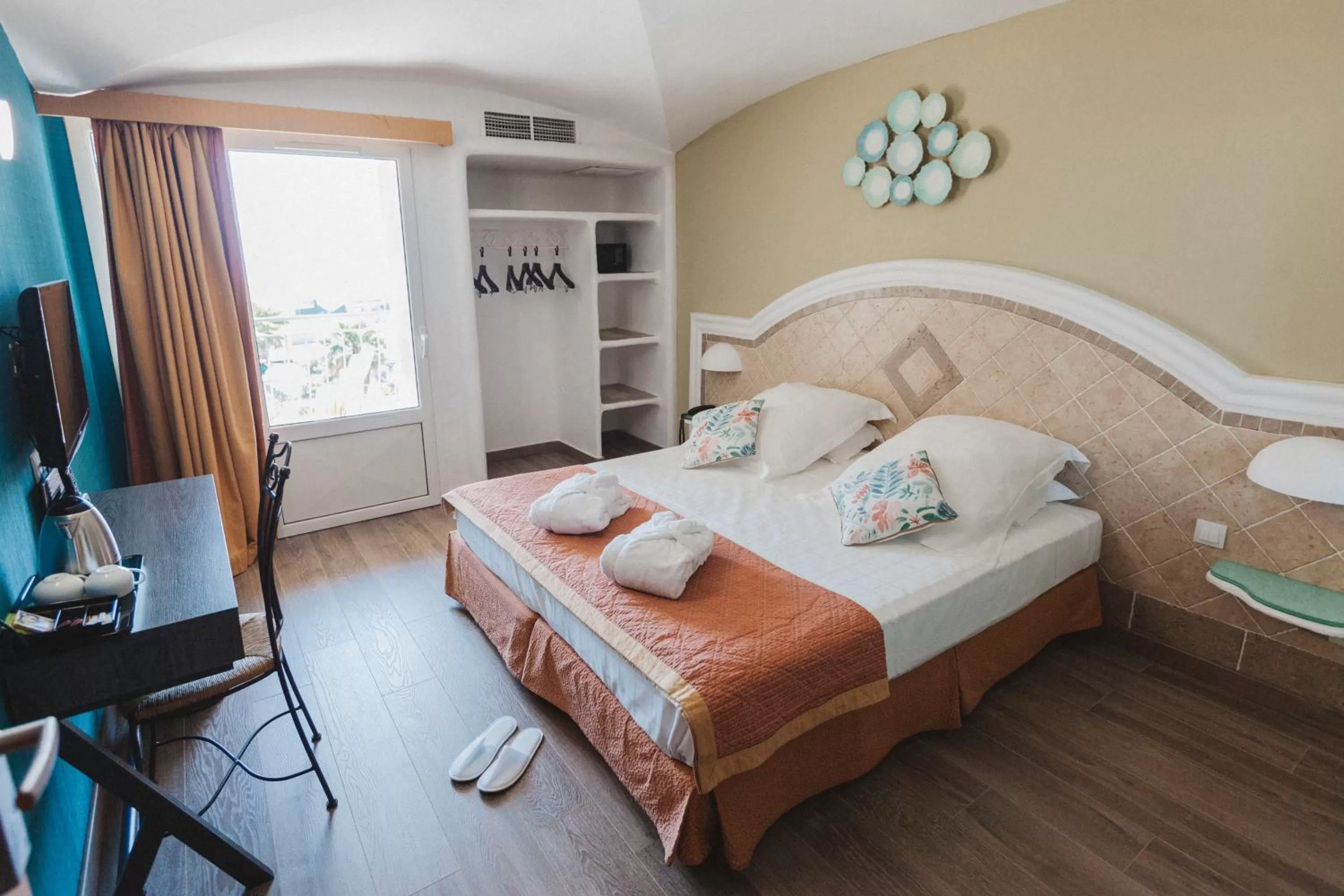 Bed in Ostella Spa & Resort