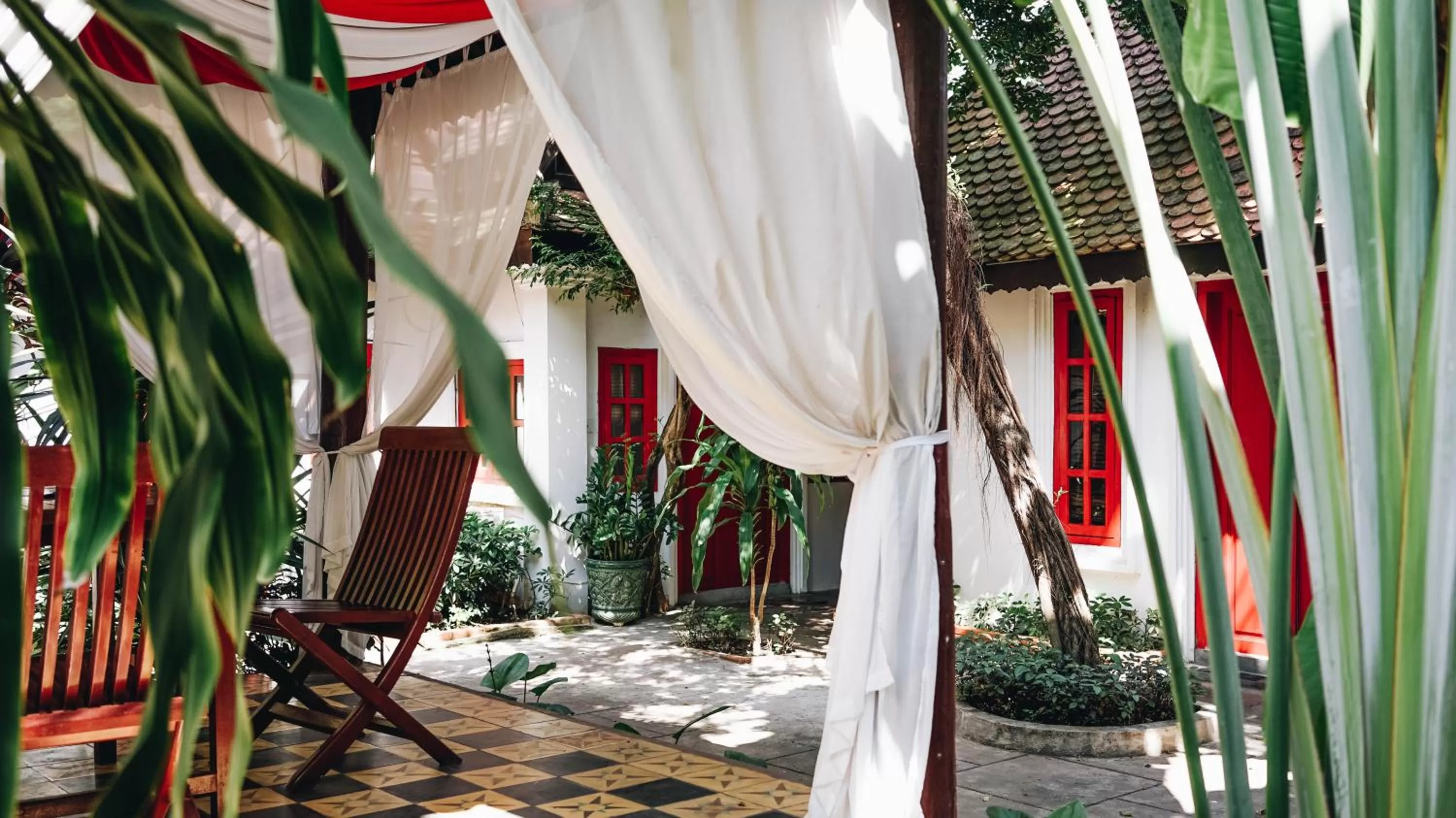 Patio in Villa Wat Damnak